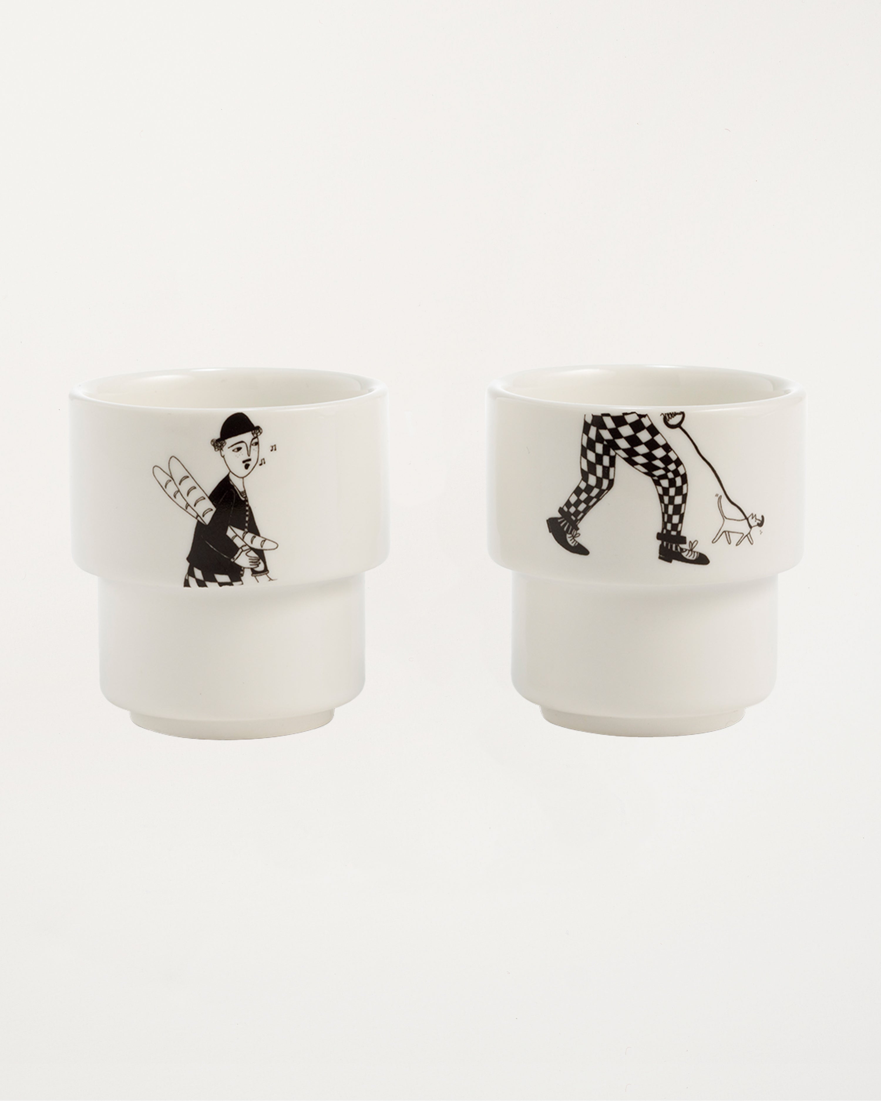 2 Egg Cups Sunday in Paris