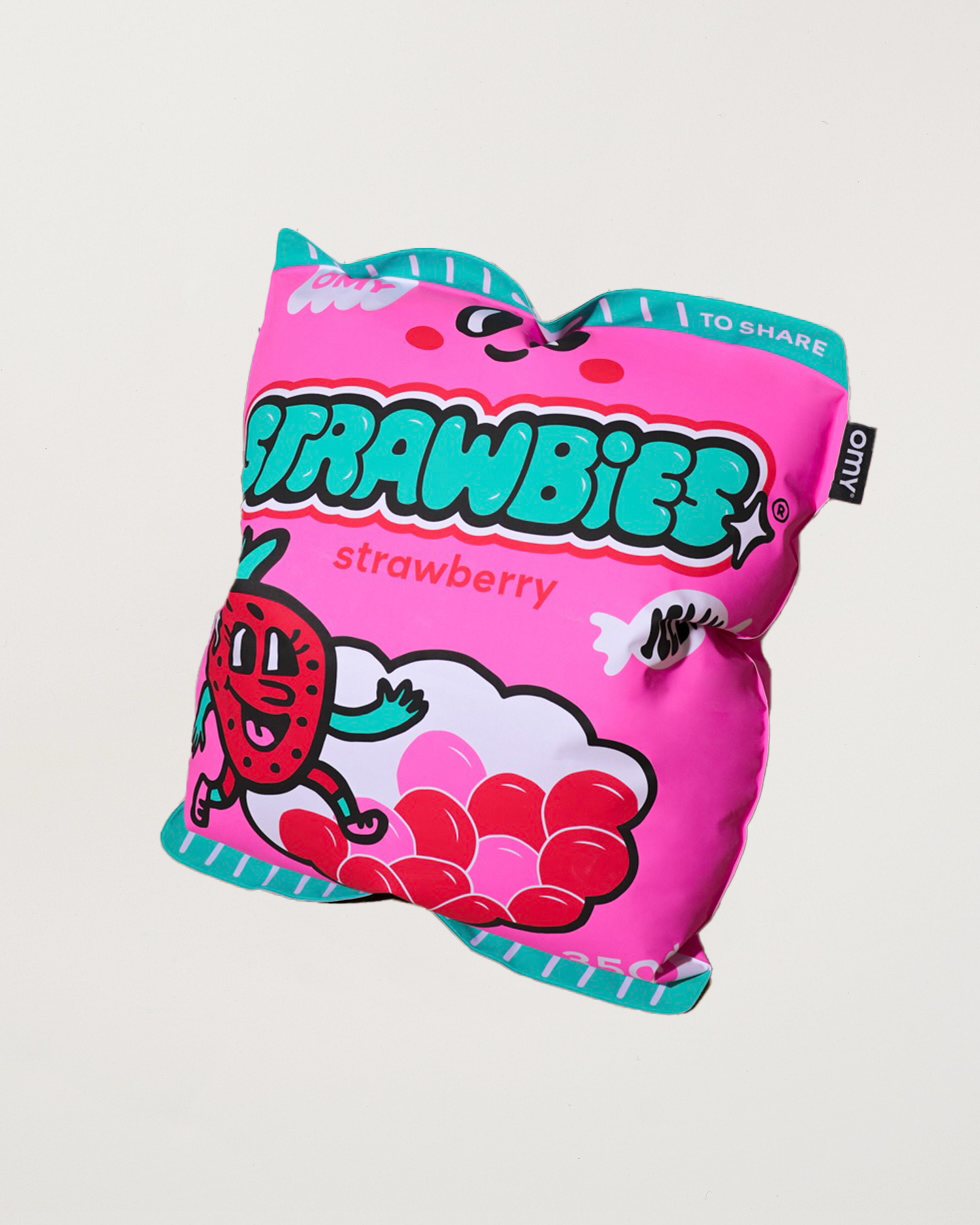 Strawbies Giant Inflatable Cushion