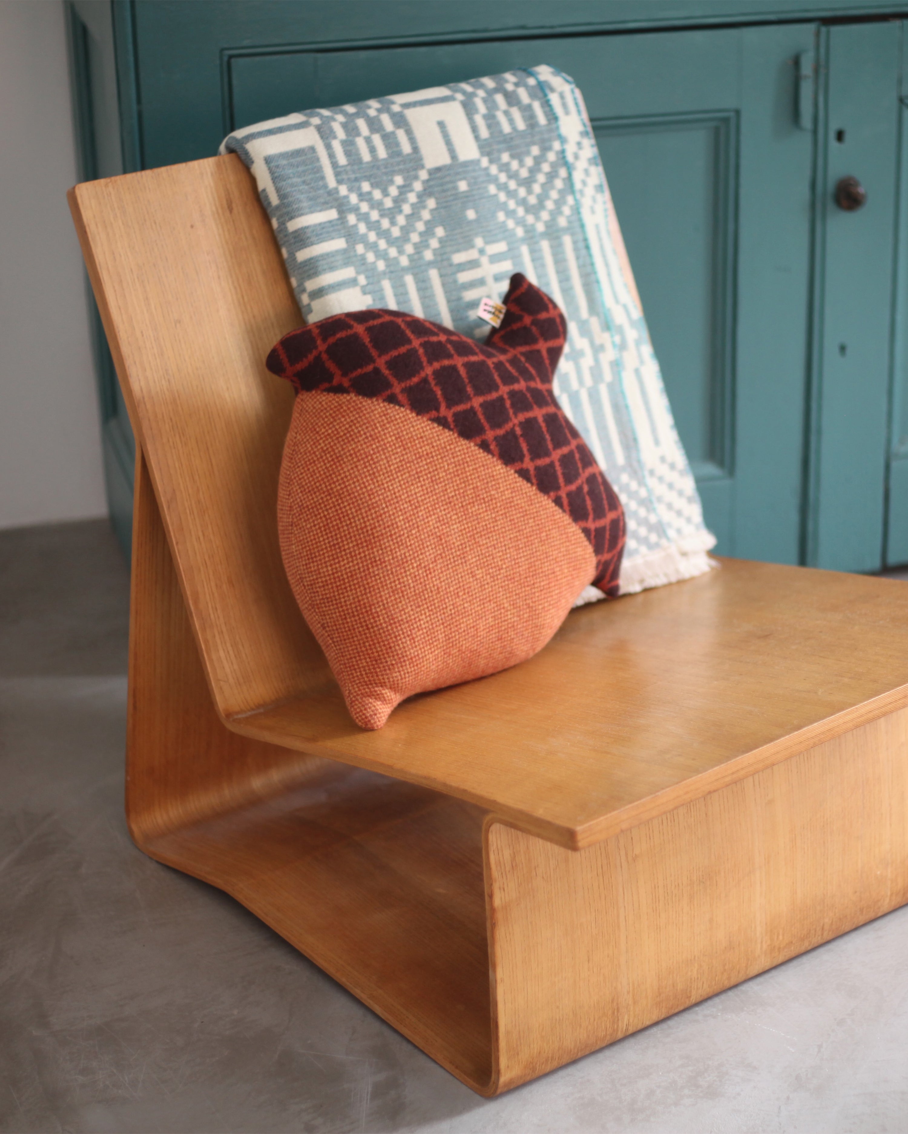 Acorn Shaped Cushion Brown