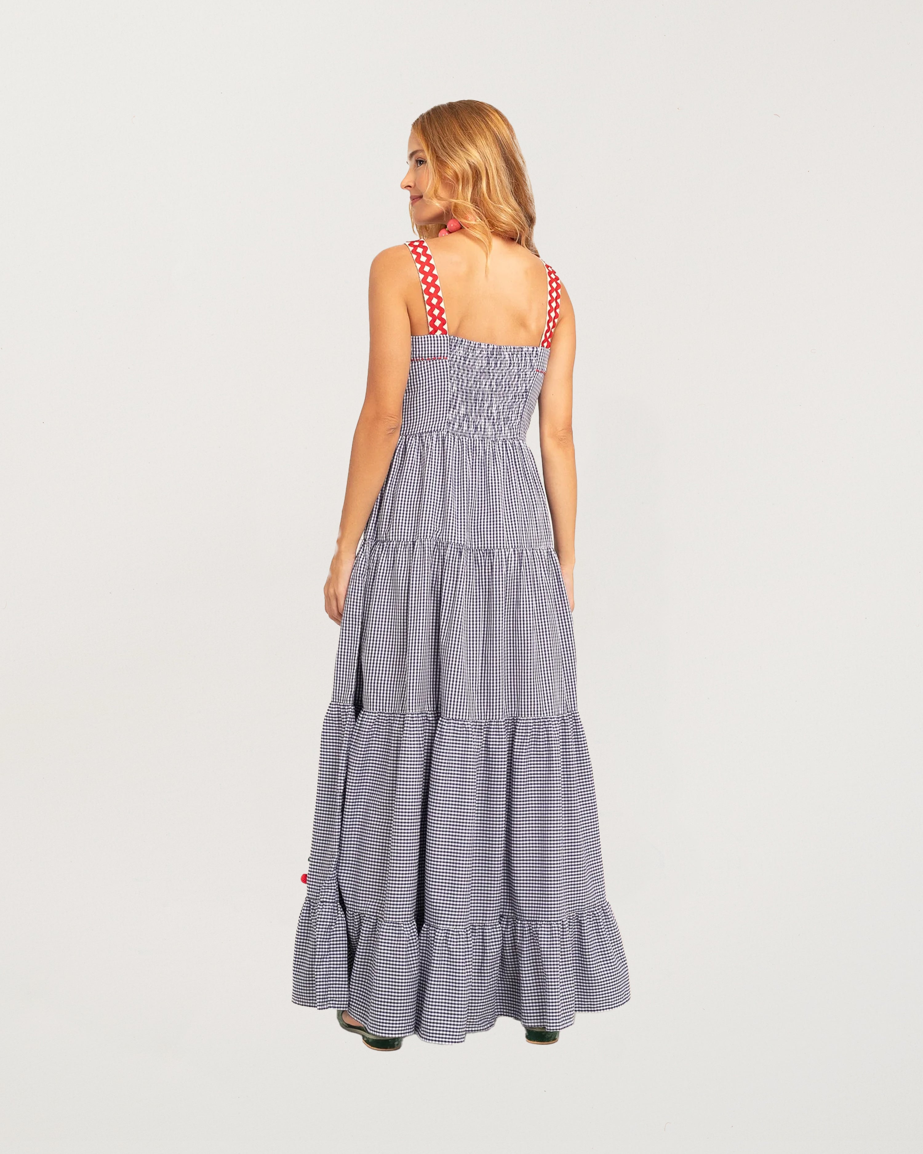 Amanda Cherry Dress Small Vichy