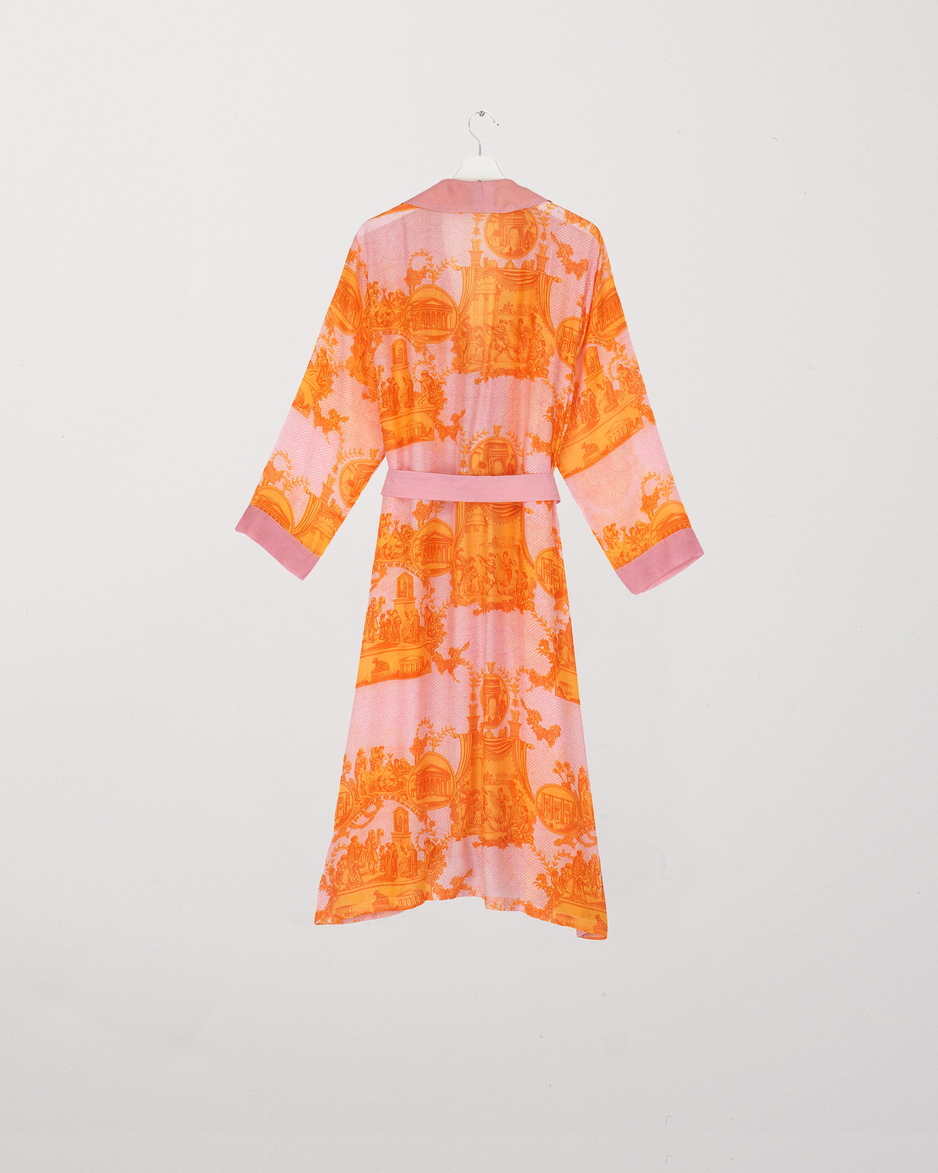 Ancient Columns Orange Gown