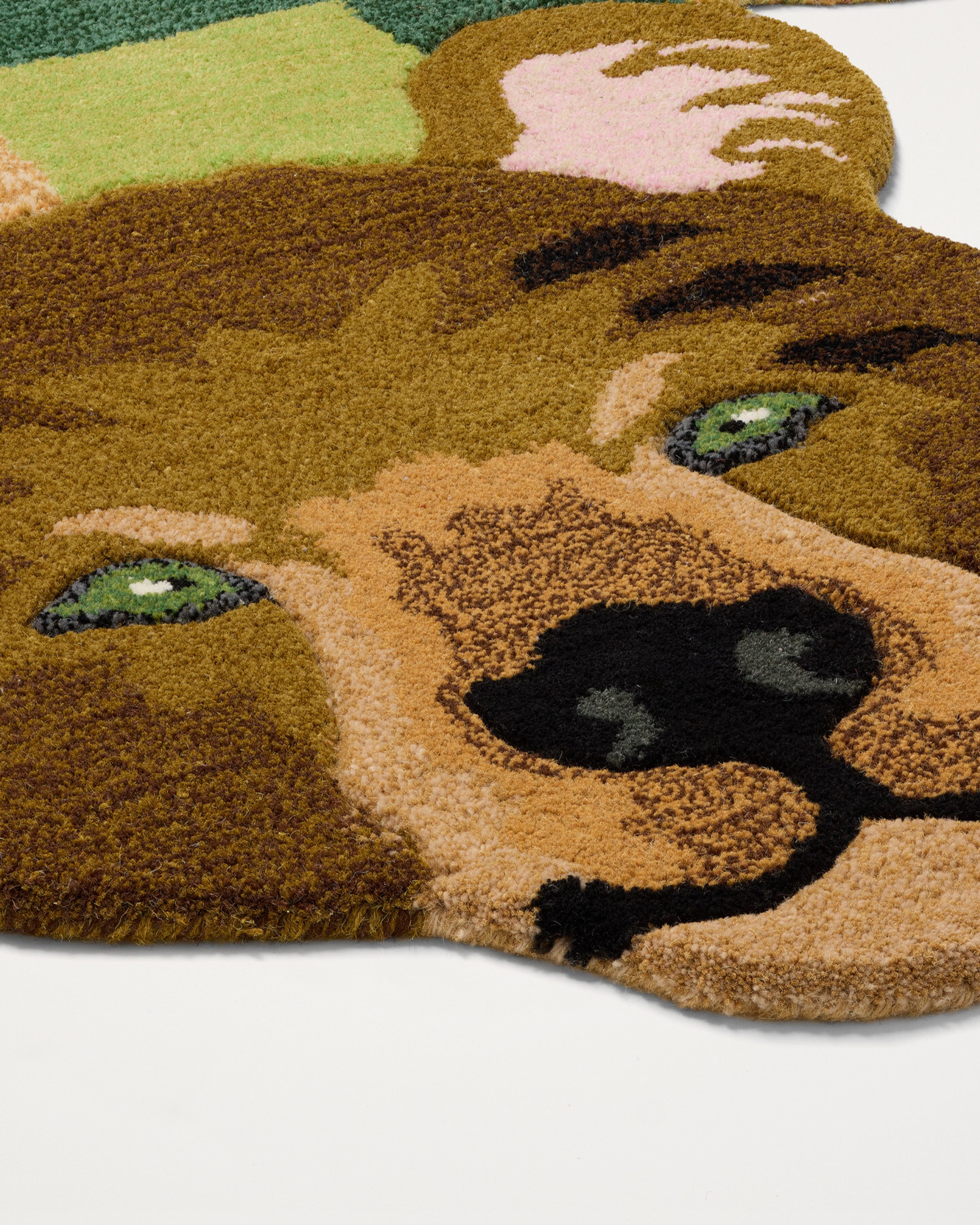 Archie Check Bear Rug Large