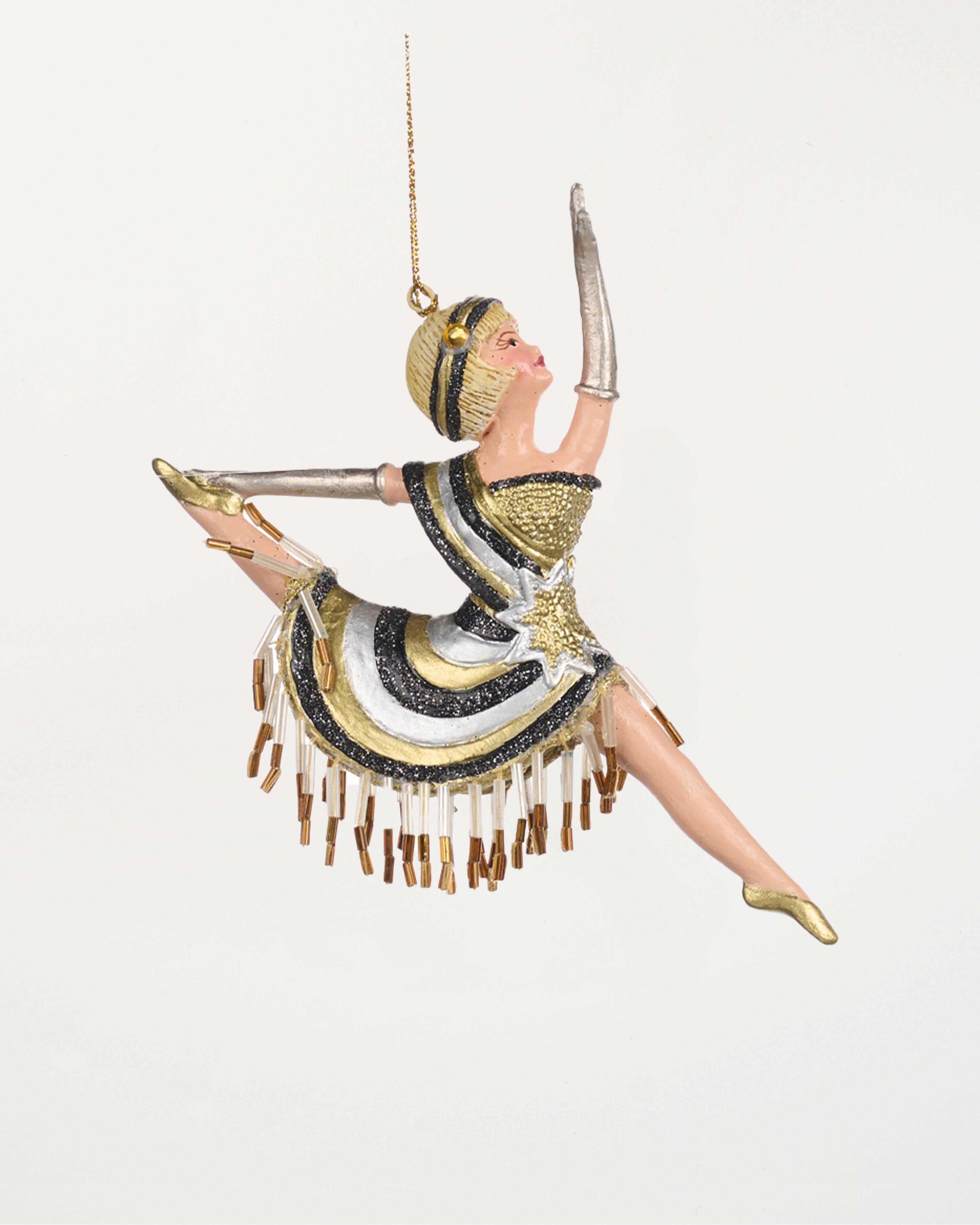 Art Deco Flapper Girl Bauble