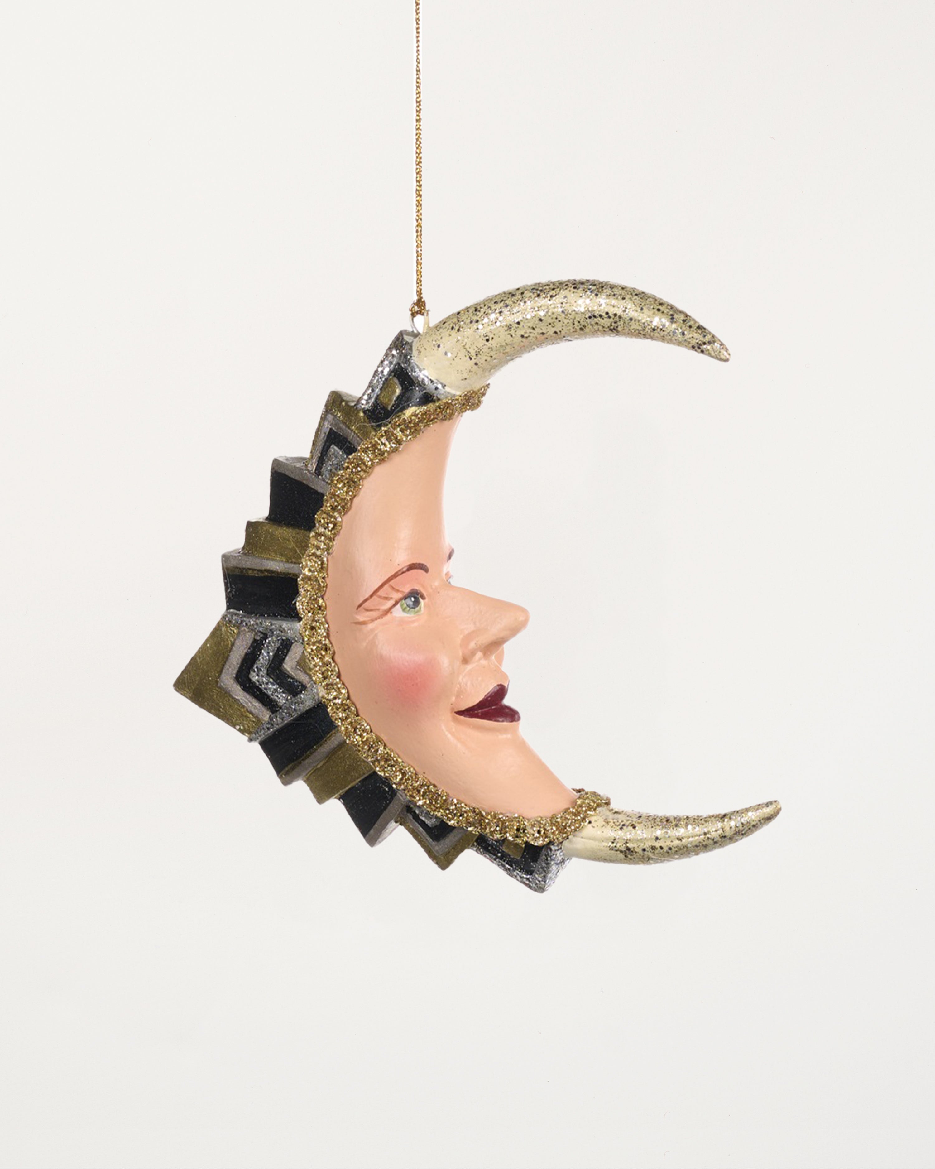 Art Deco Moon Bauble
