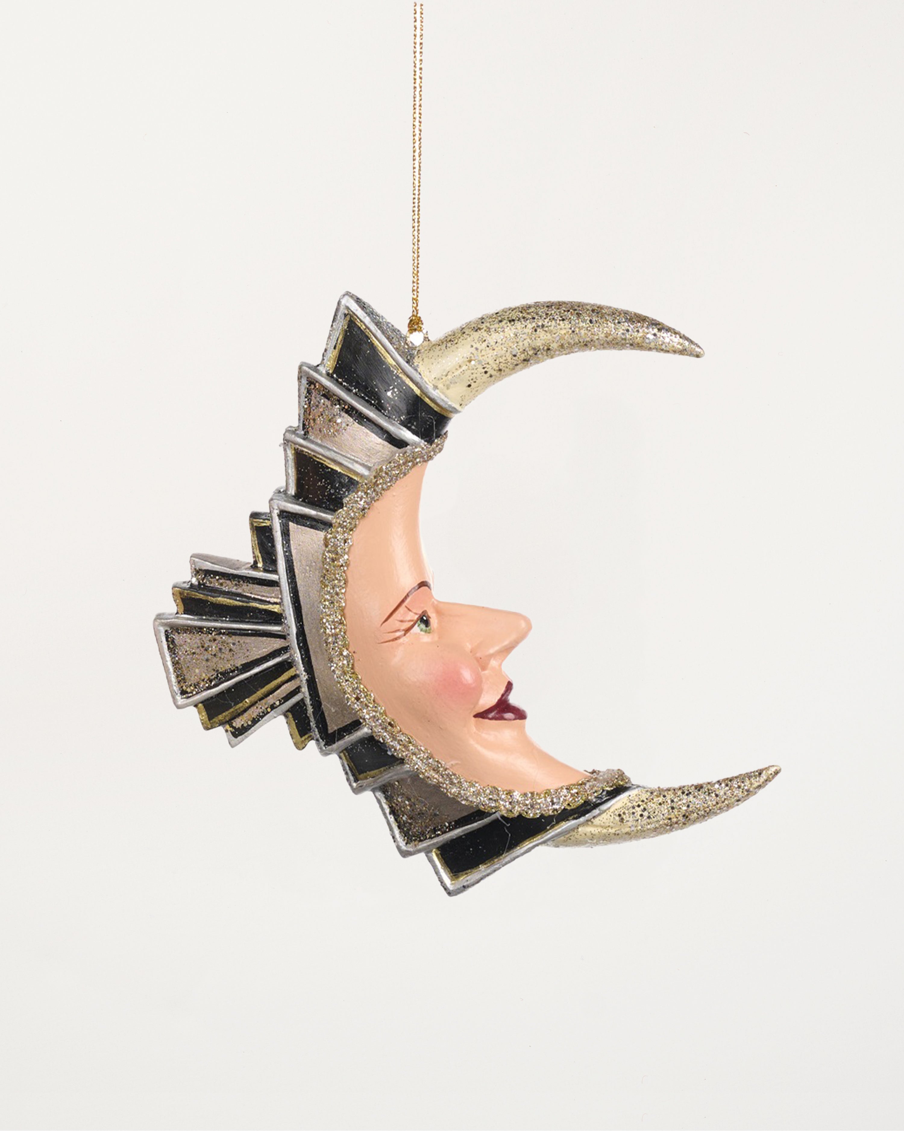Art Deco Moon Bauble