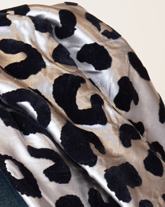 B&W Animal Print Turban/M