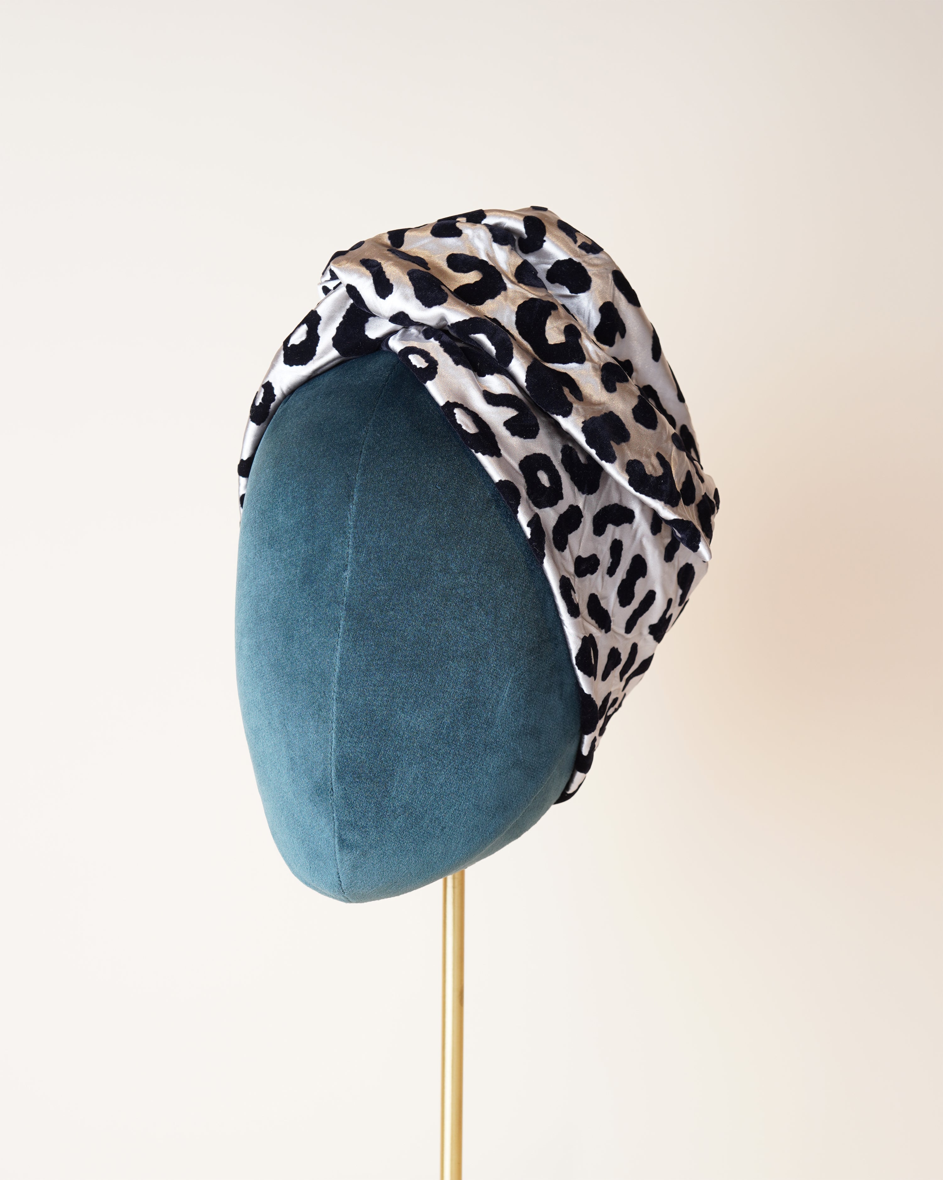 B&W Animal Print Turban/M