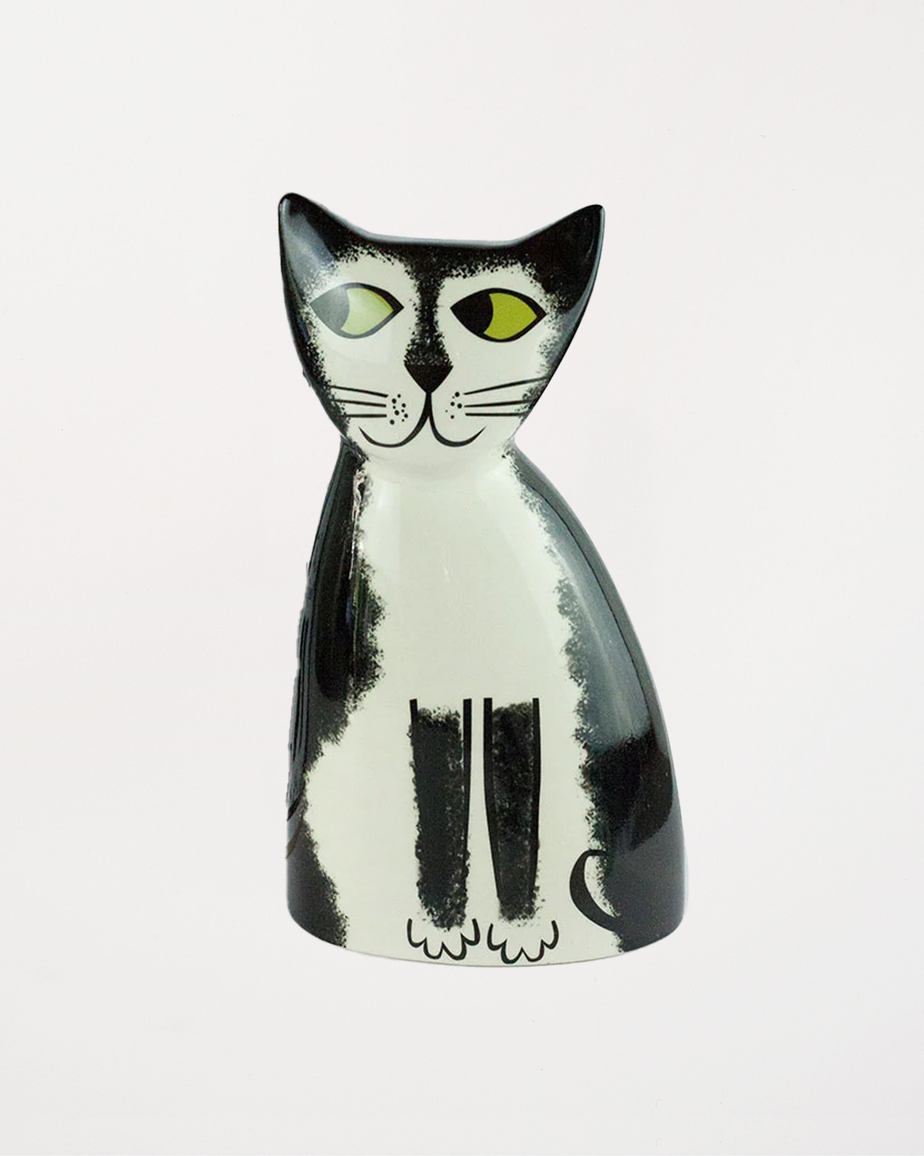 Handmade Ceramic Black and White Cat Money Box