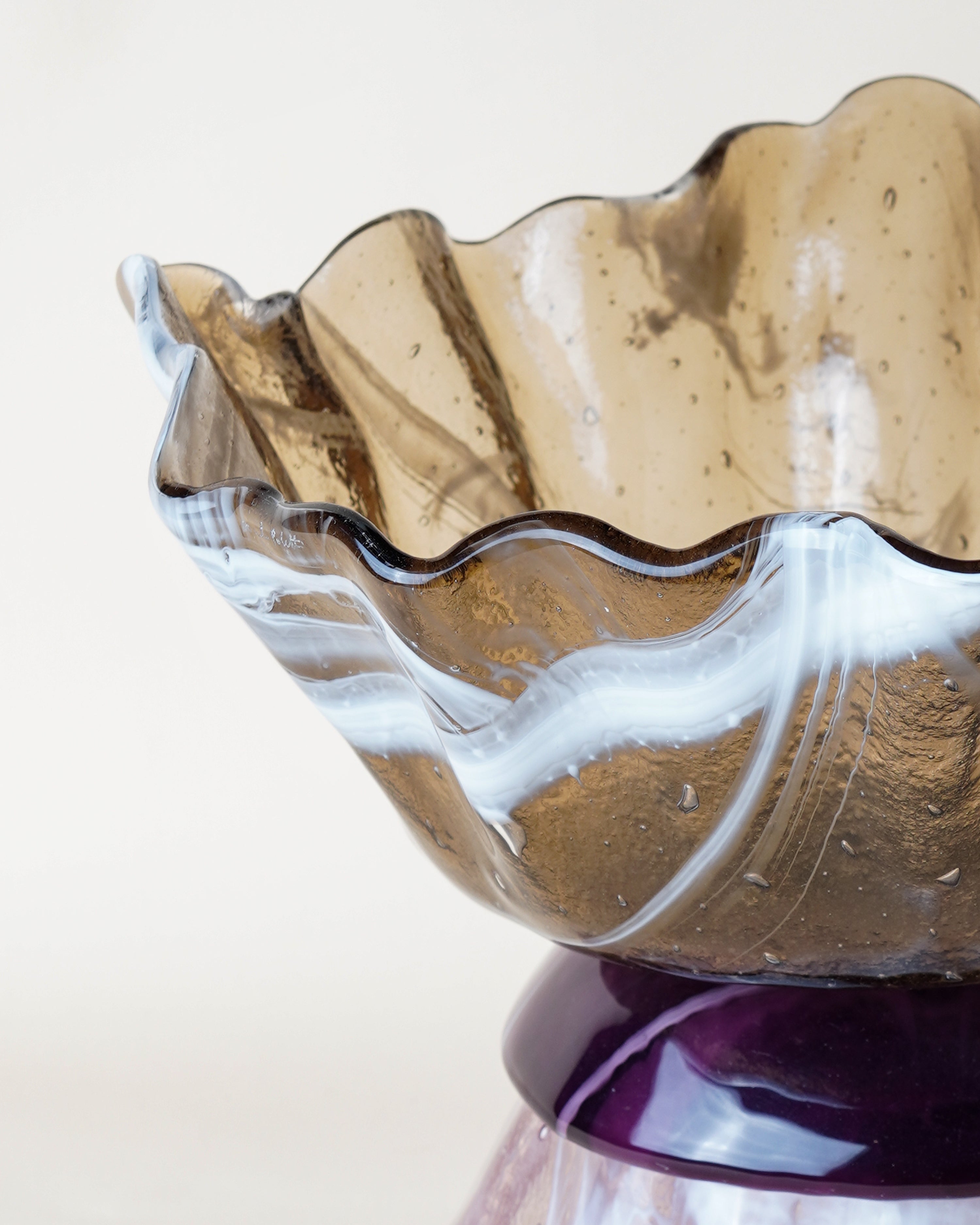 Ballarina Bowl Marble Bronze, Marble Plum & Marble Pink D27cm