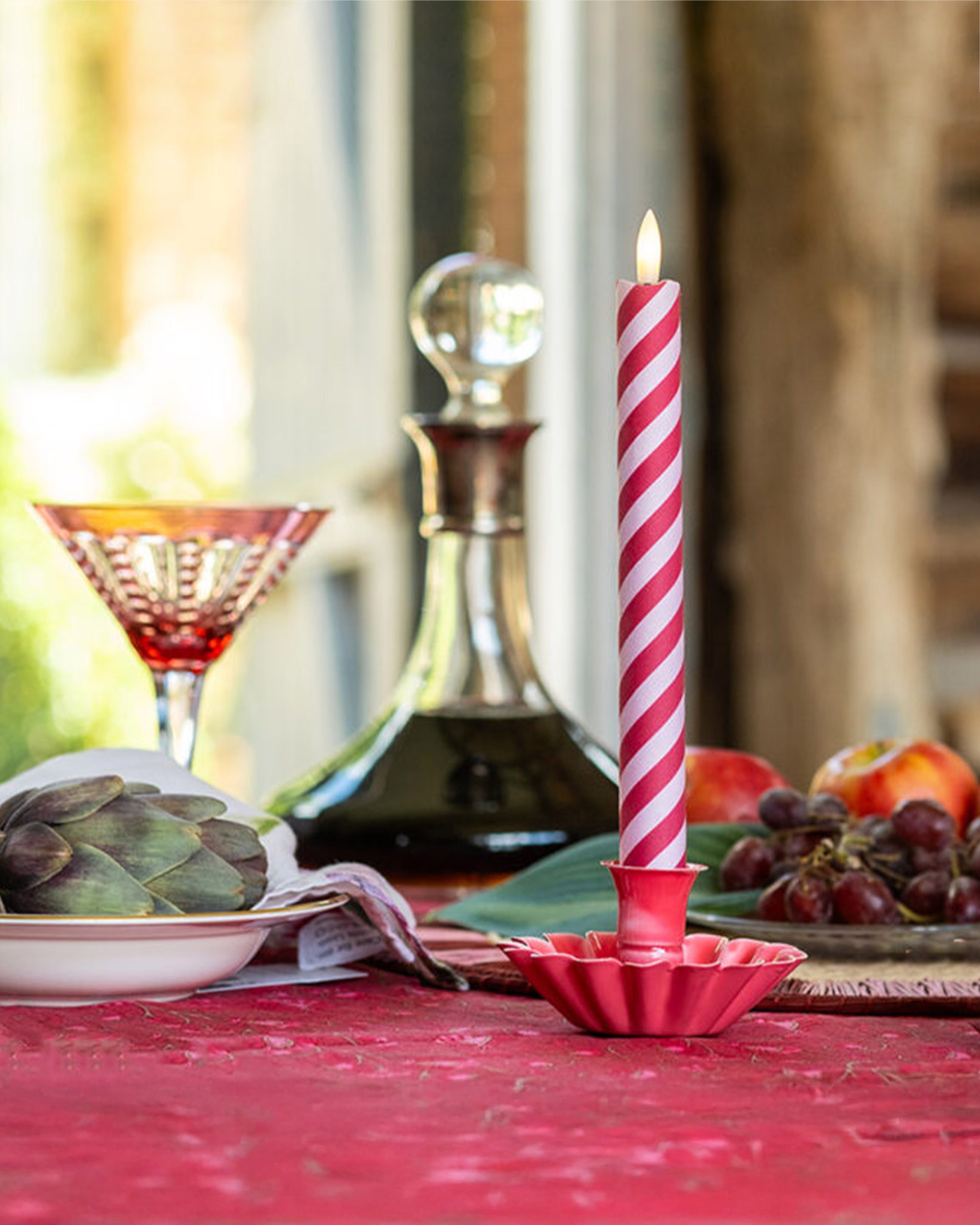 Barley Twist Flameless LED Wax Candles Lip Lock