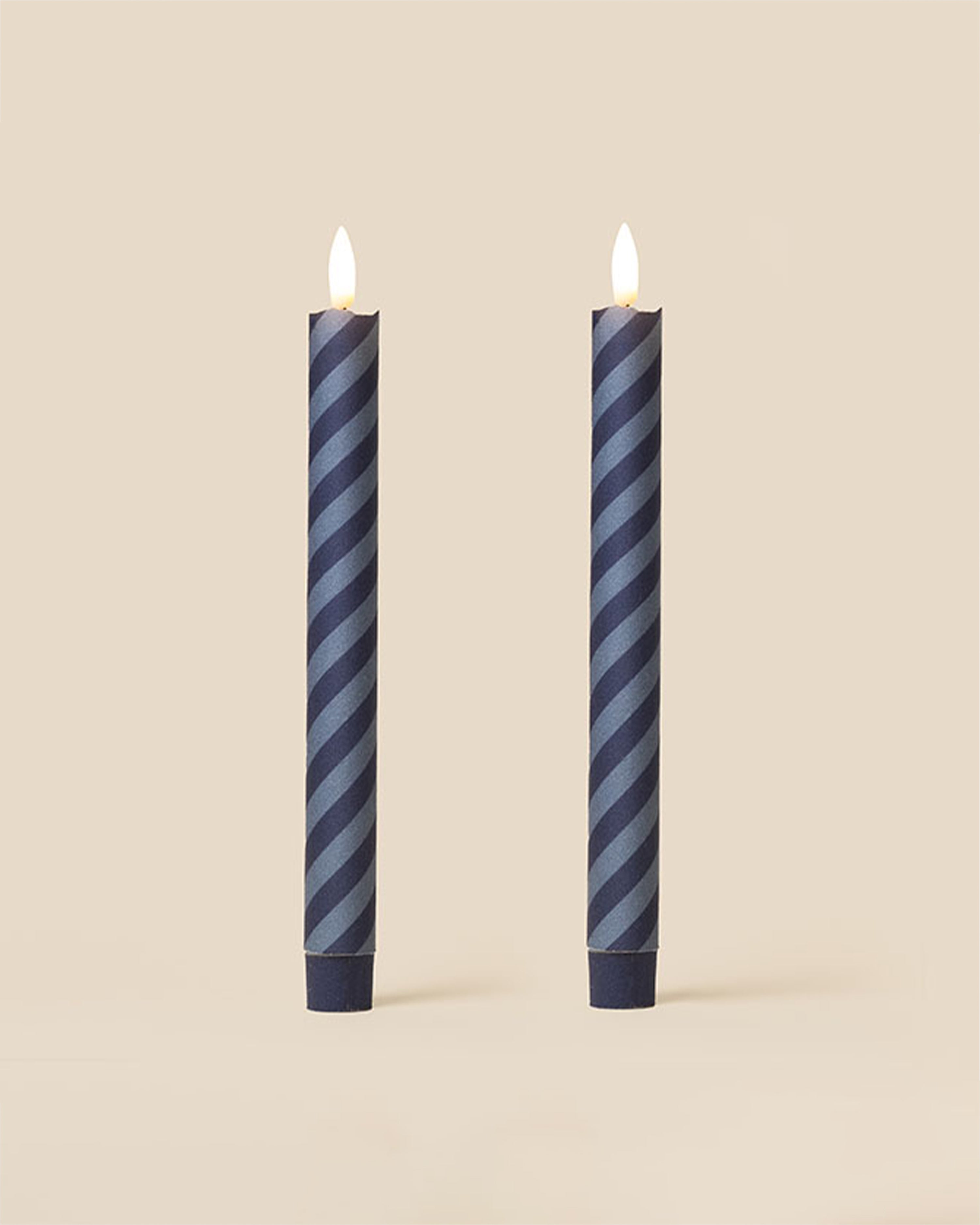 Barley Twist Flameless LED Wax Candles Midnight Wave