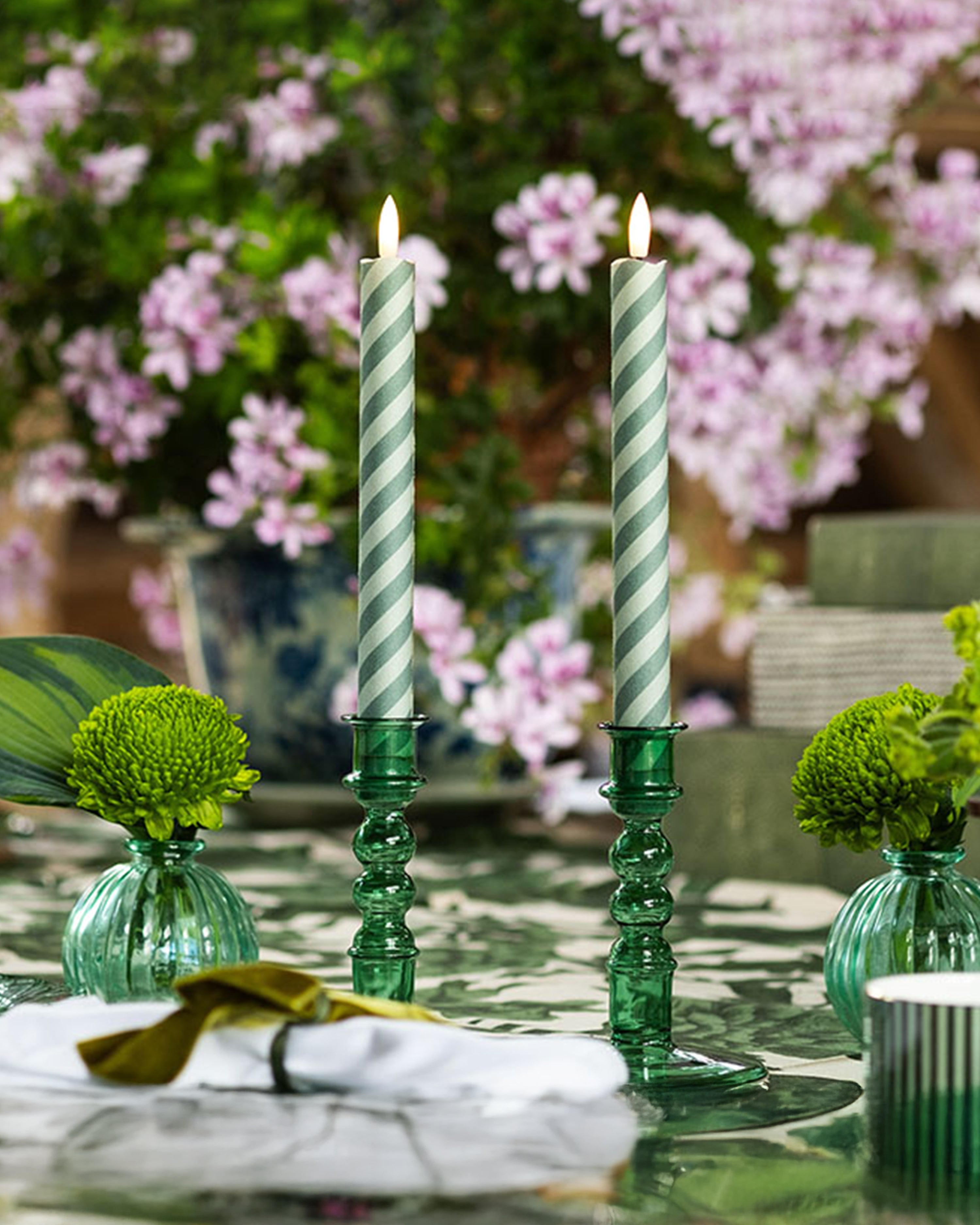 Barley Twist Flameless LED Wax Candles Glasshouse