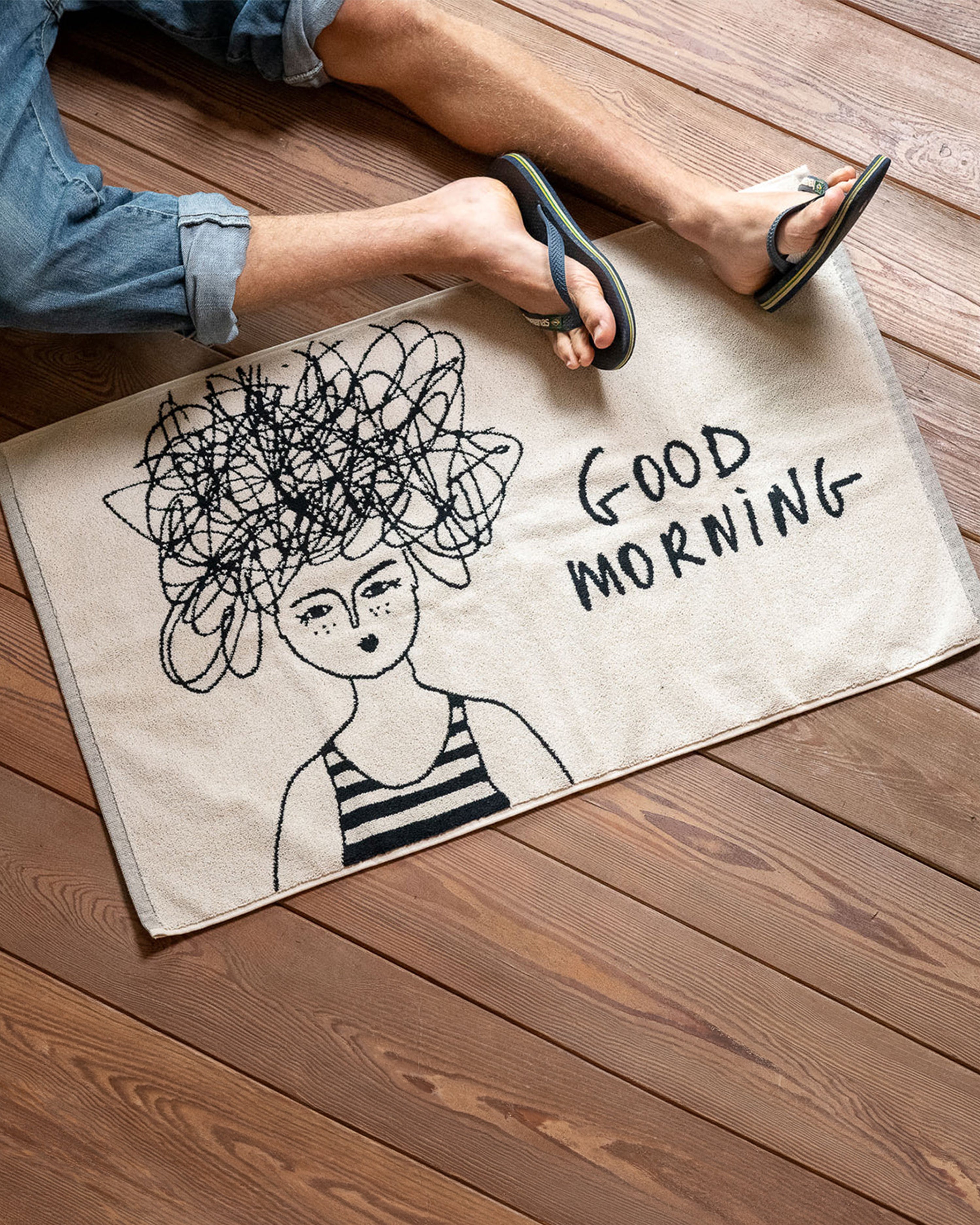 Bath Mat Good Morning