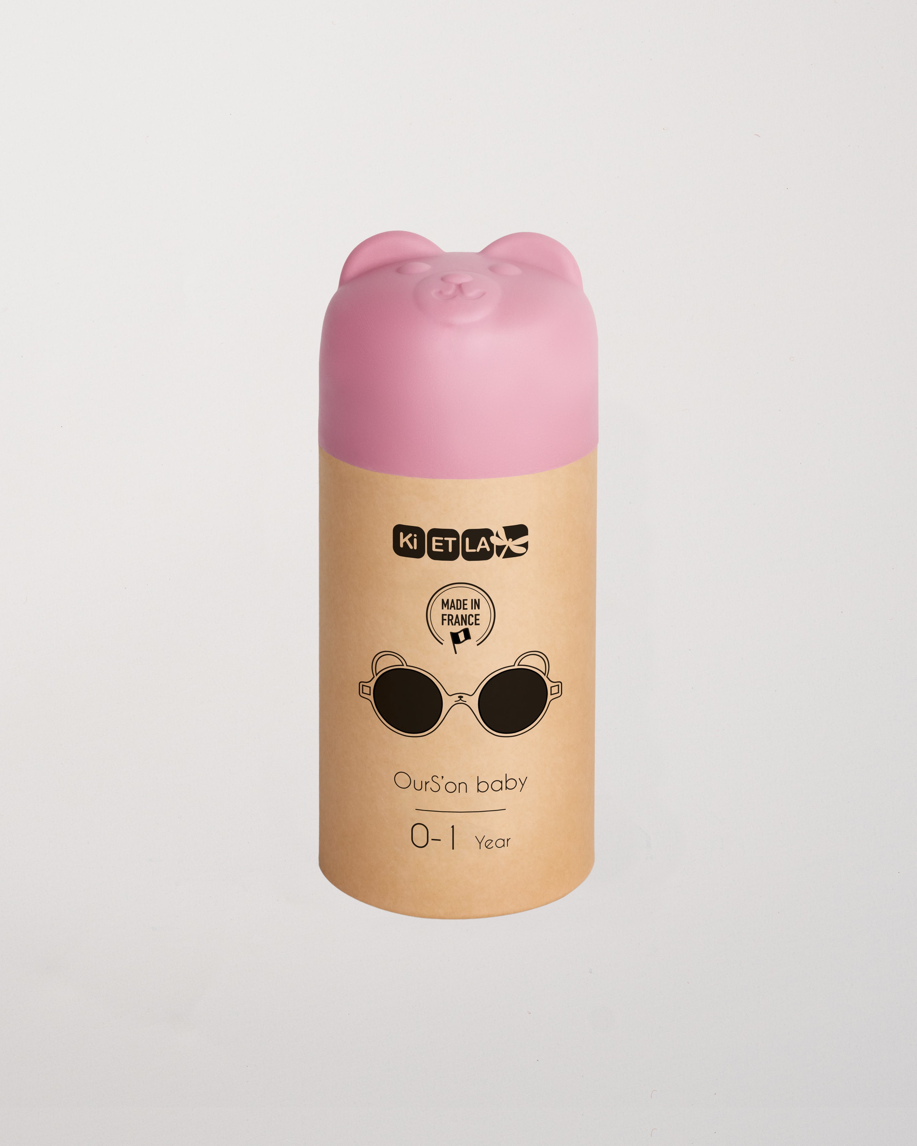 Bear Light Pink Sunglasses/0-1 years