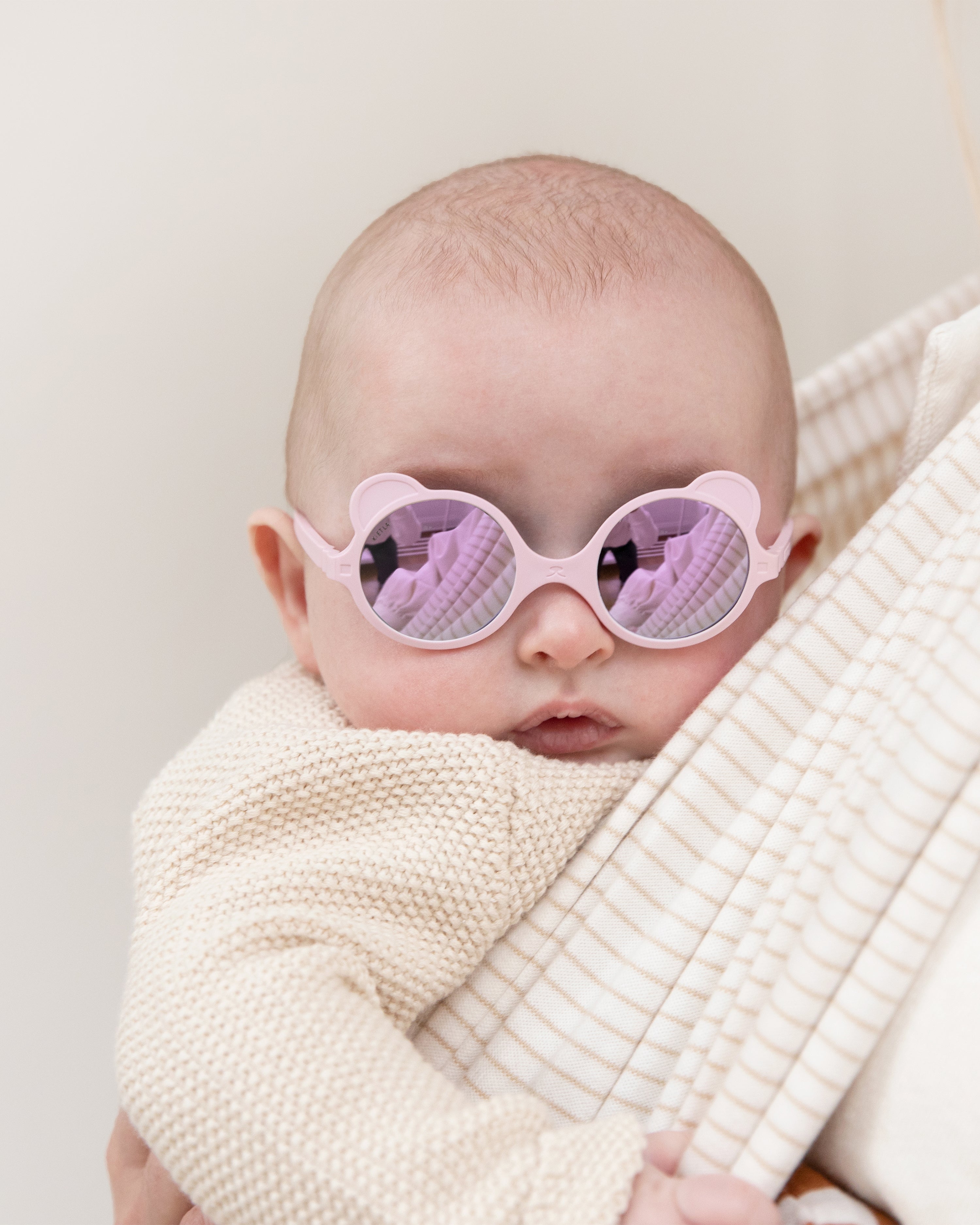 Bear Light Pink Sunglasses/0-1 years