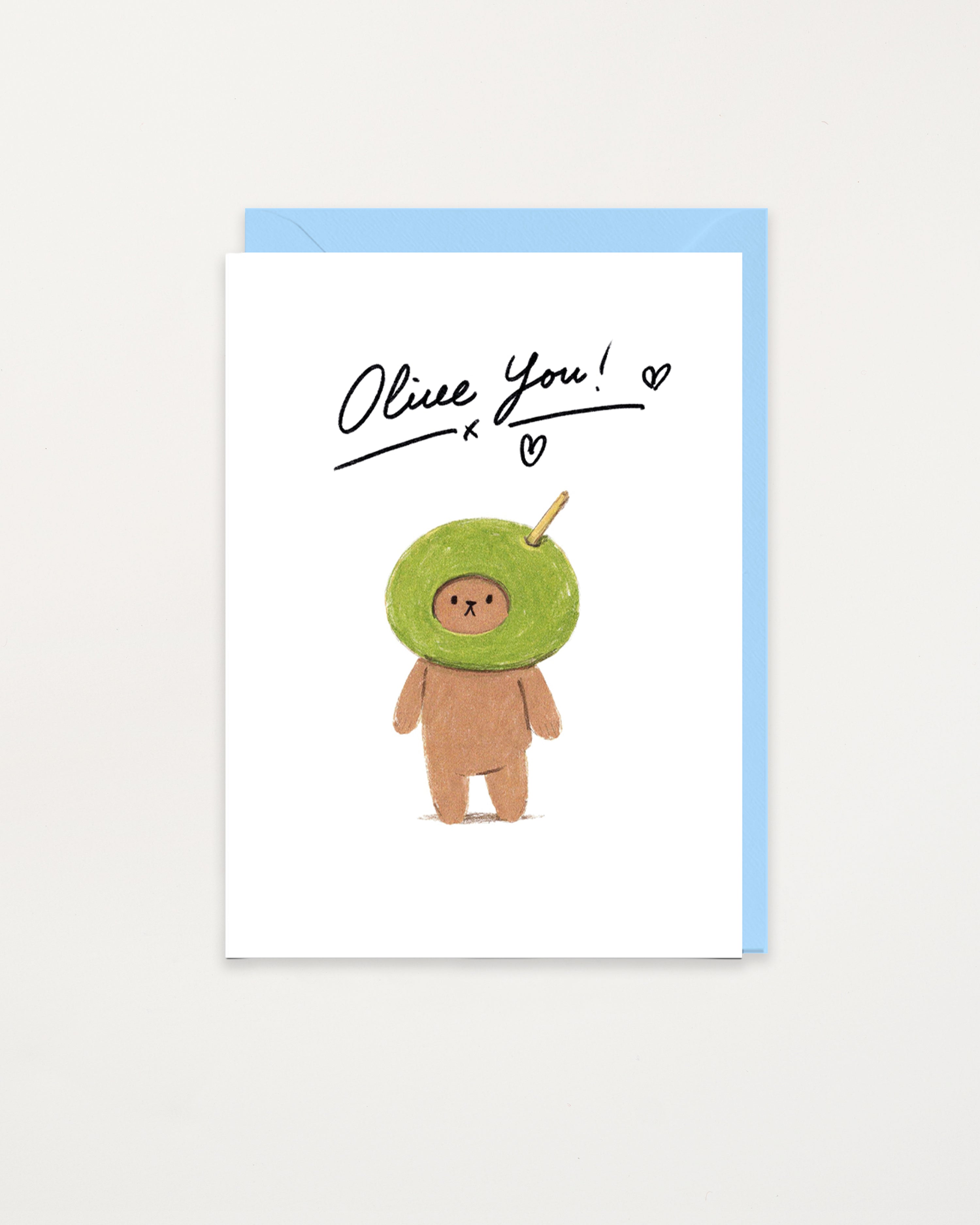 Bearly Getting By Forever Card Olive You!