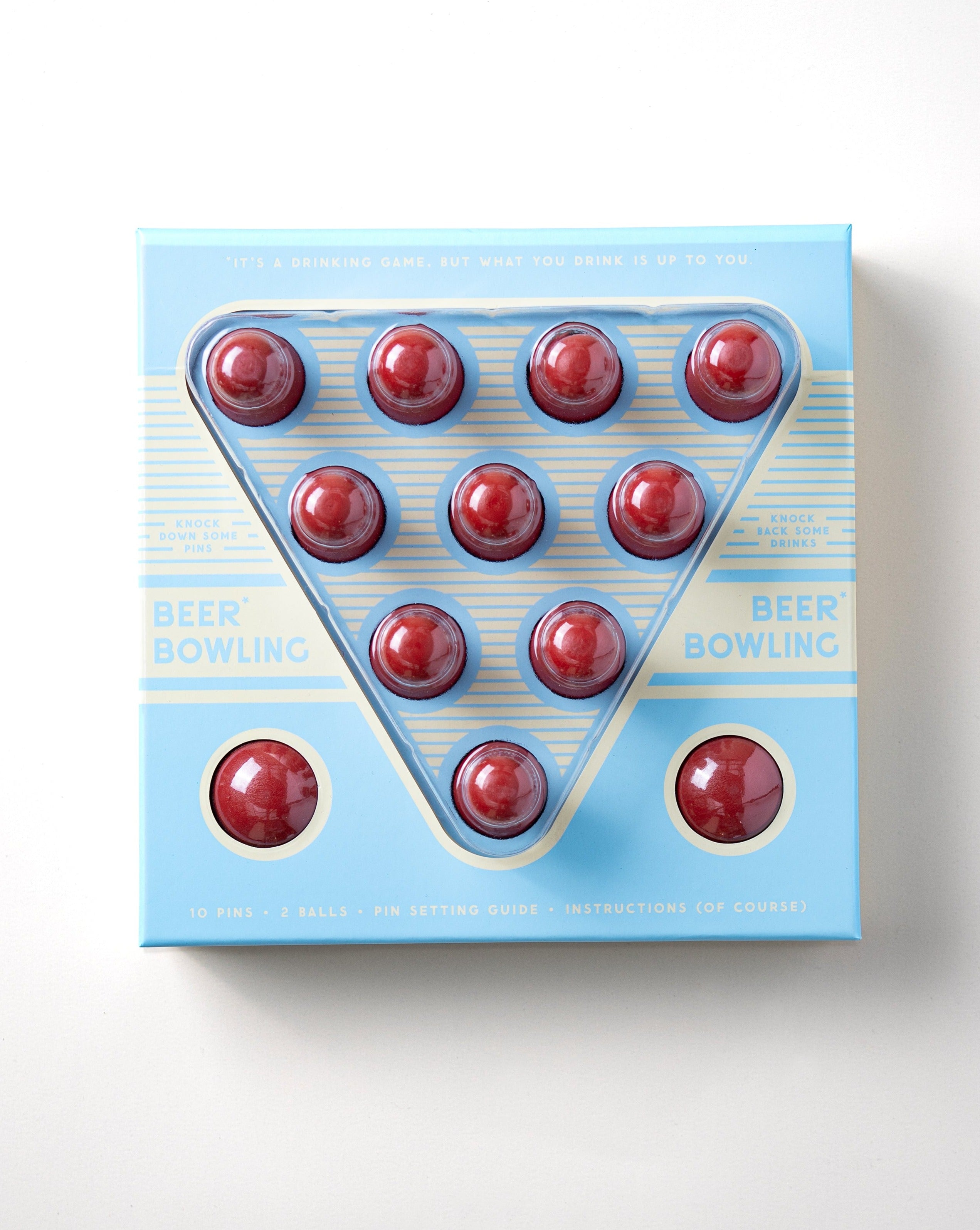 Beer Bowling Drinking Game Set