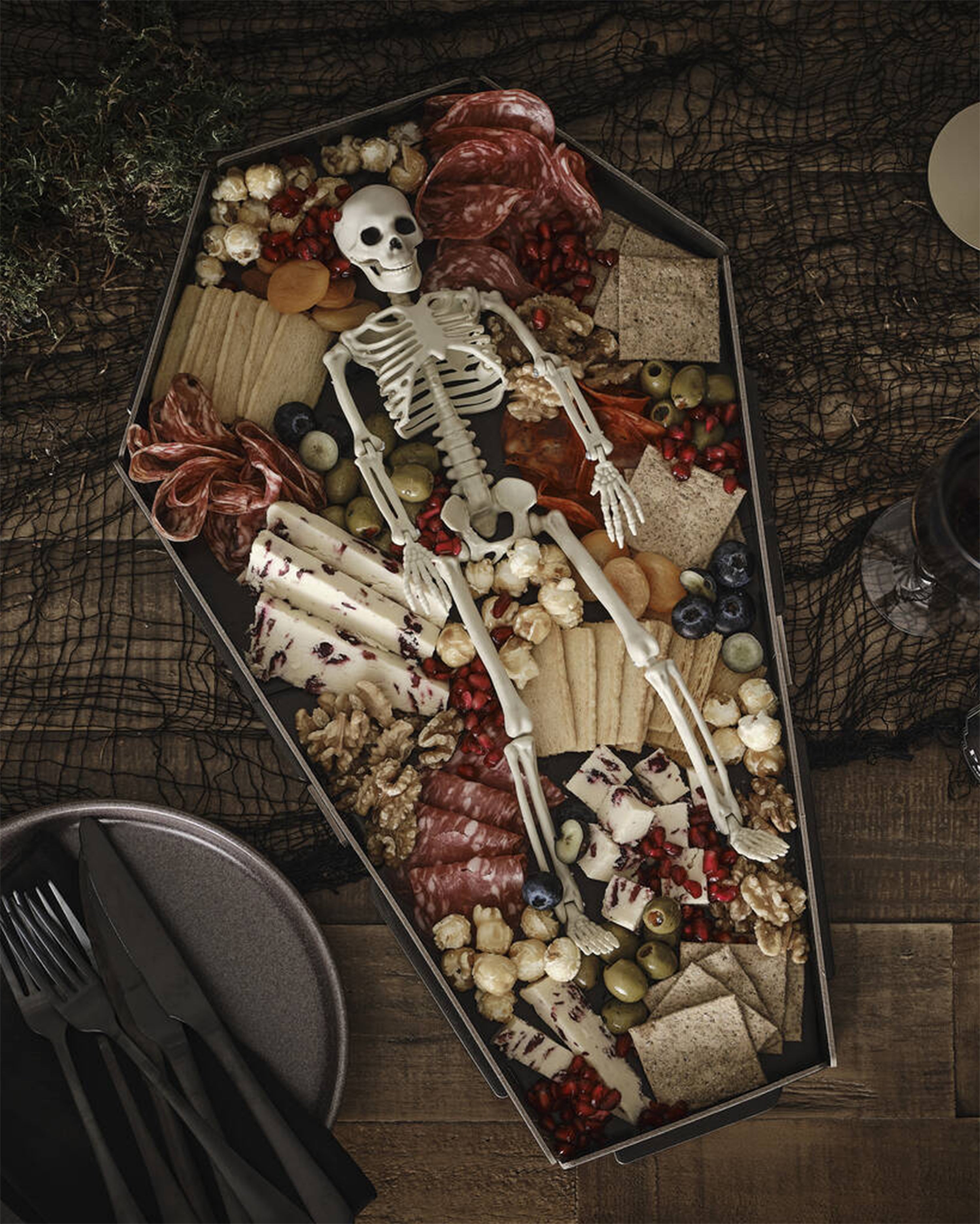 Black Coffin Halloween Grazing Board