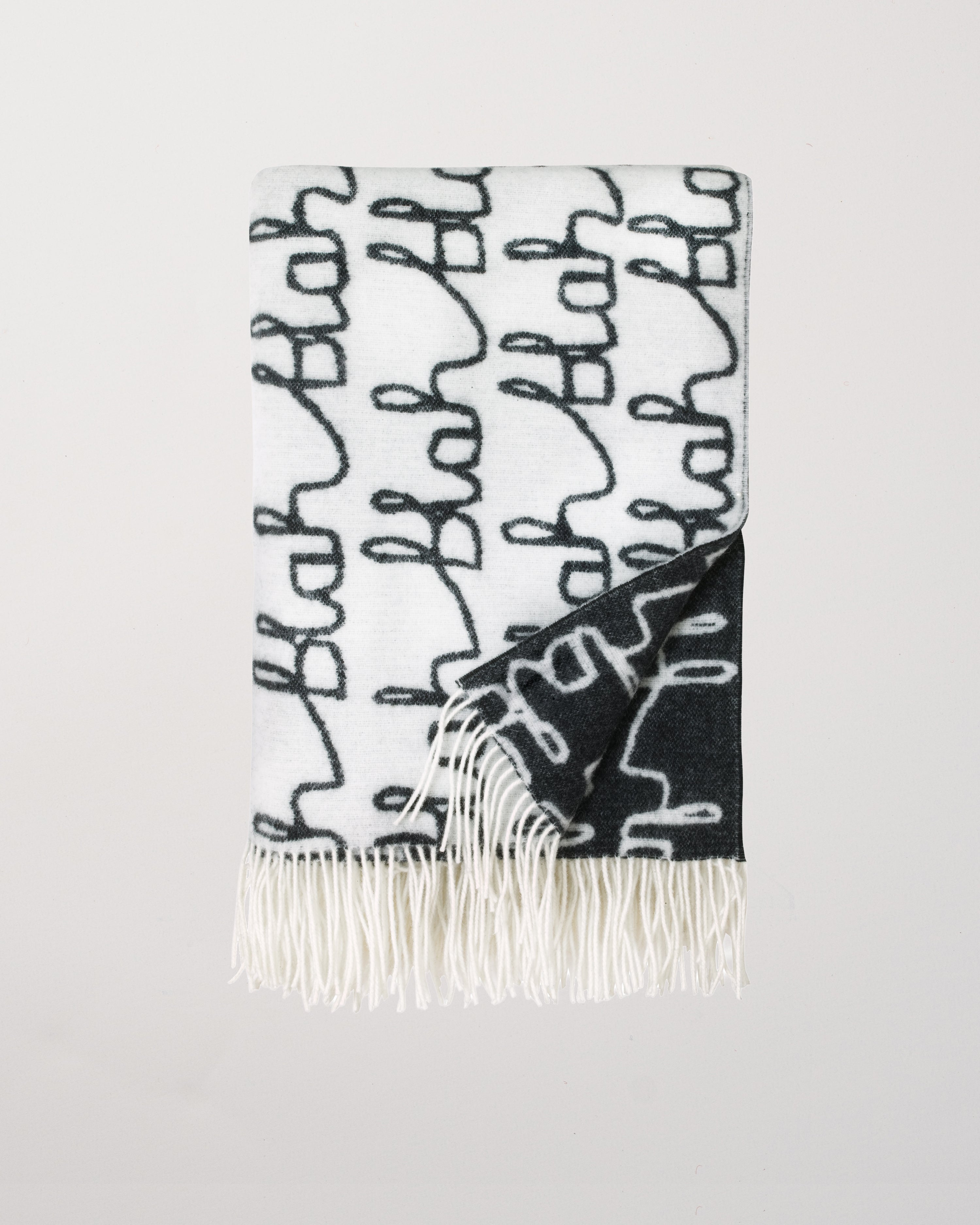 Blah Blah Lambswool Throw