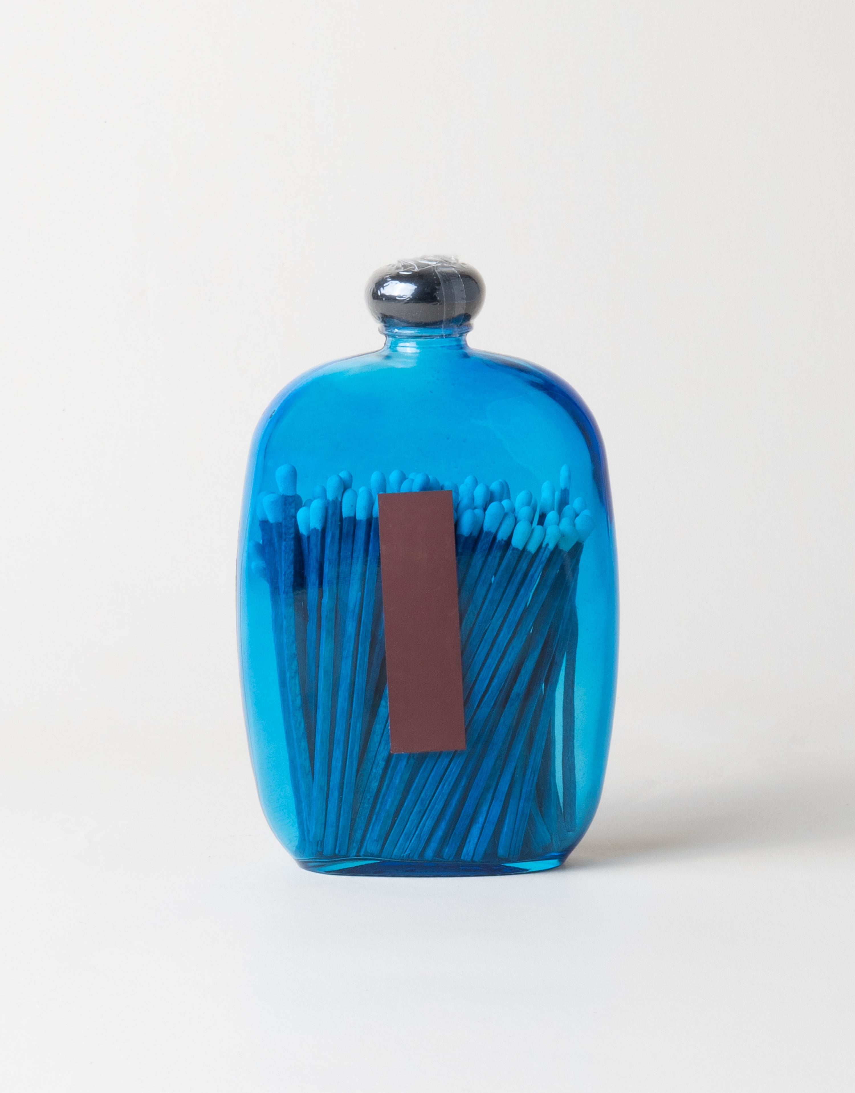 Blue Bubble Match Jar