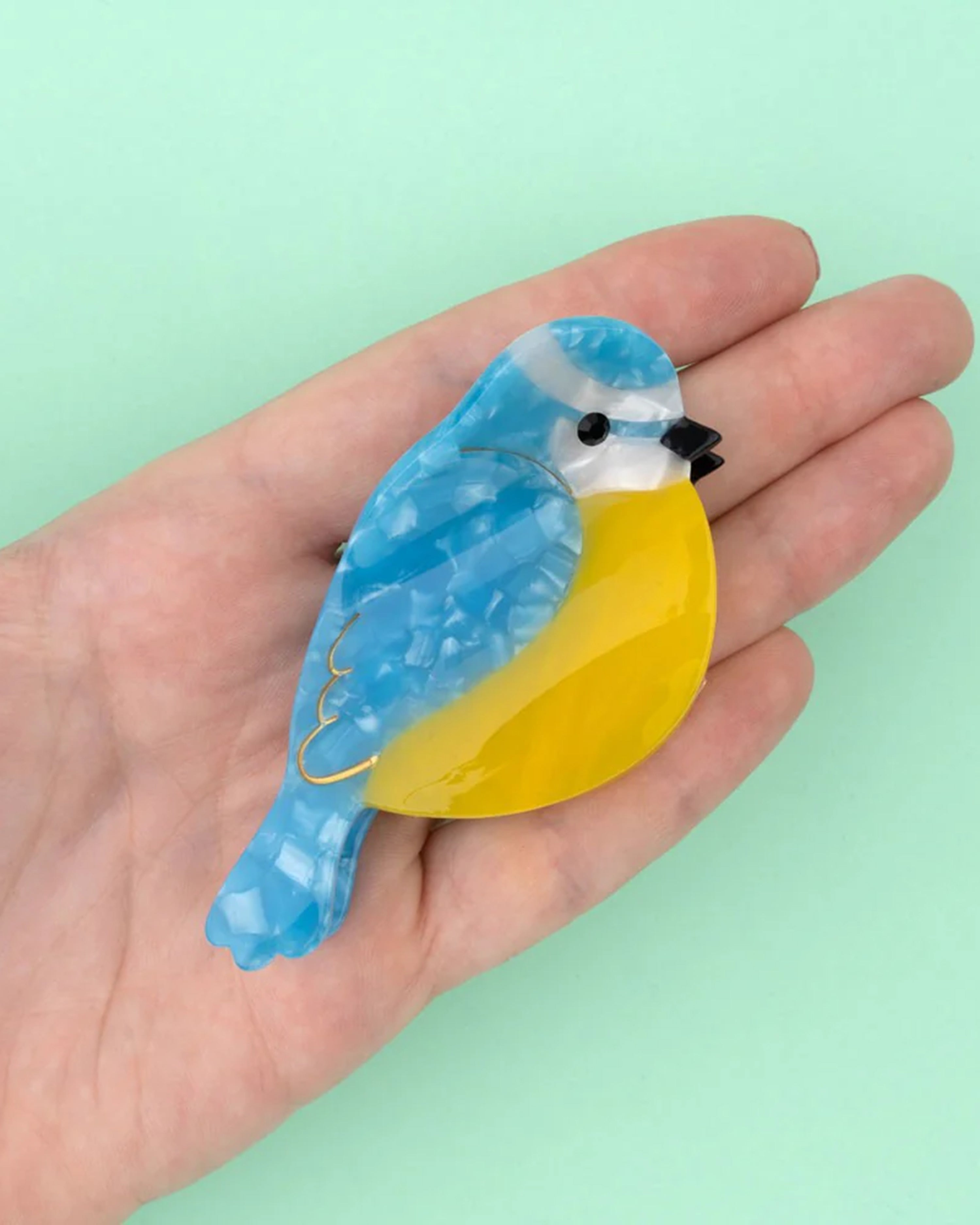 Blue Tit Hair Claw