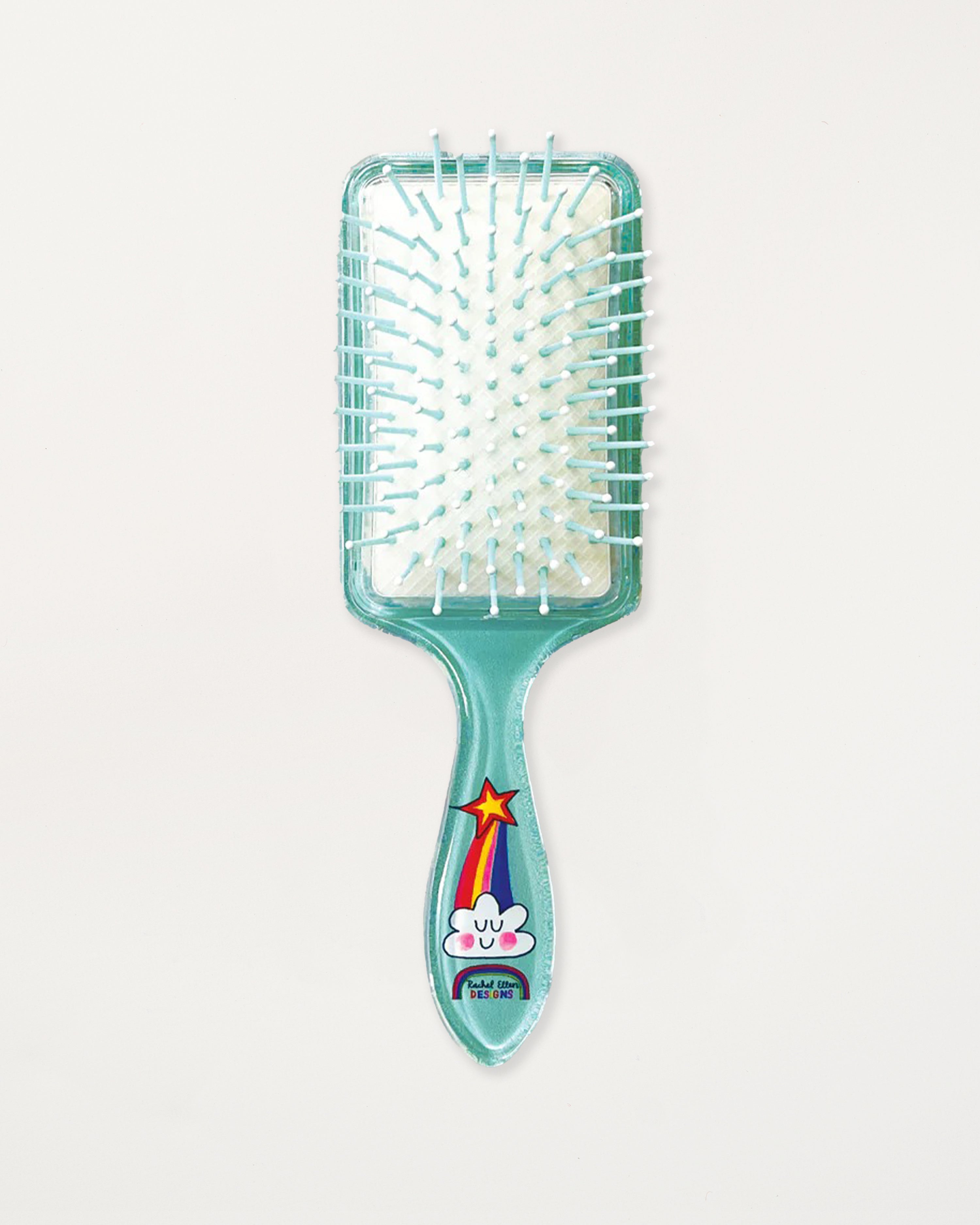 Blue Unicorn Children's Hairbrush with Sparkles