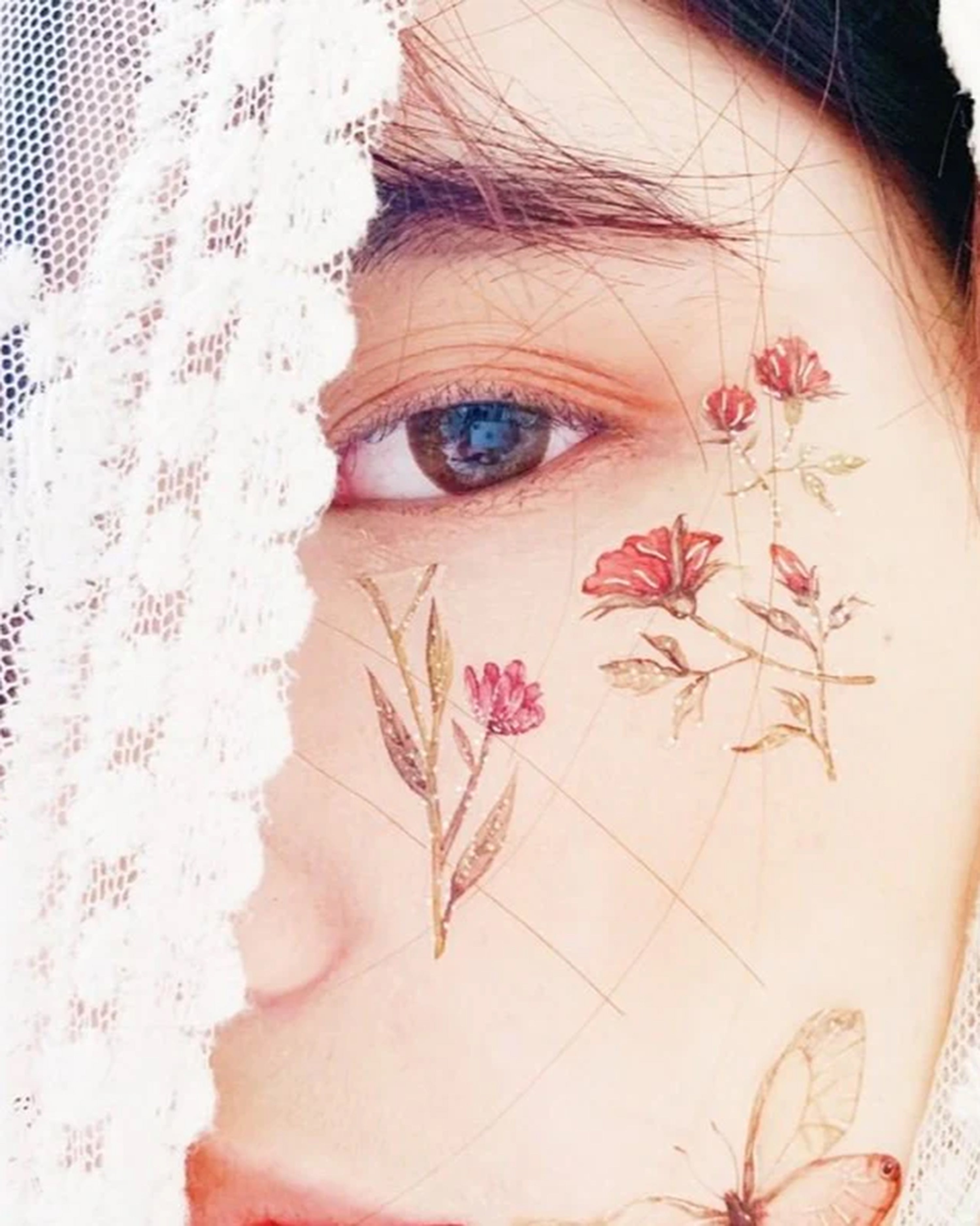 Blushing Phantom Temporary Tattoos