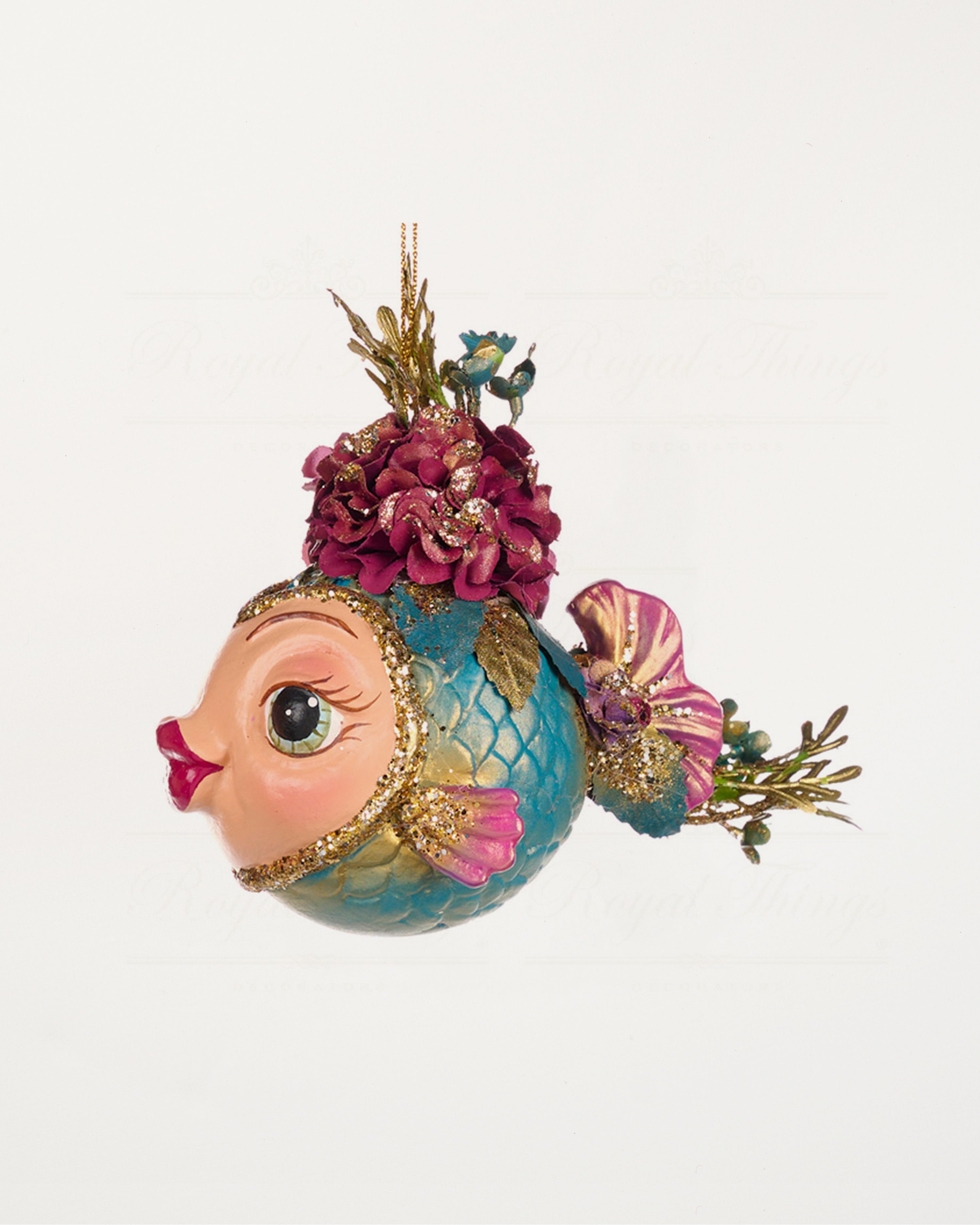 Botanica Flower Chubby Fish Bauble