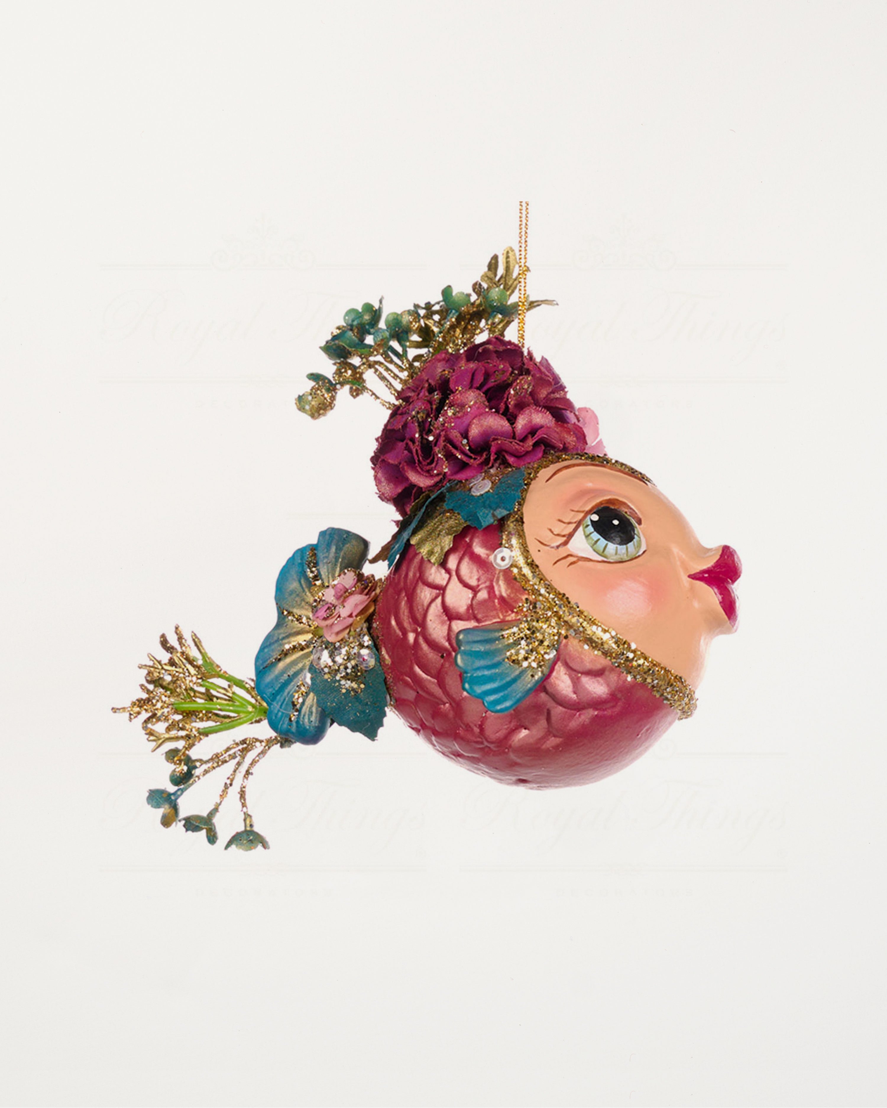 Botanica Flower Chubby Fish Bauble