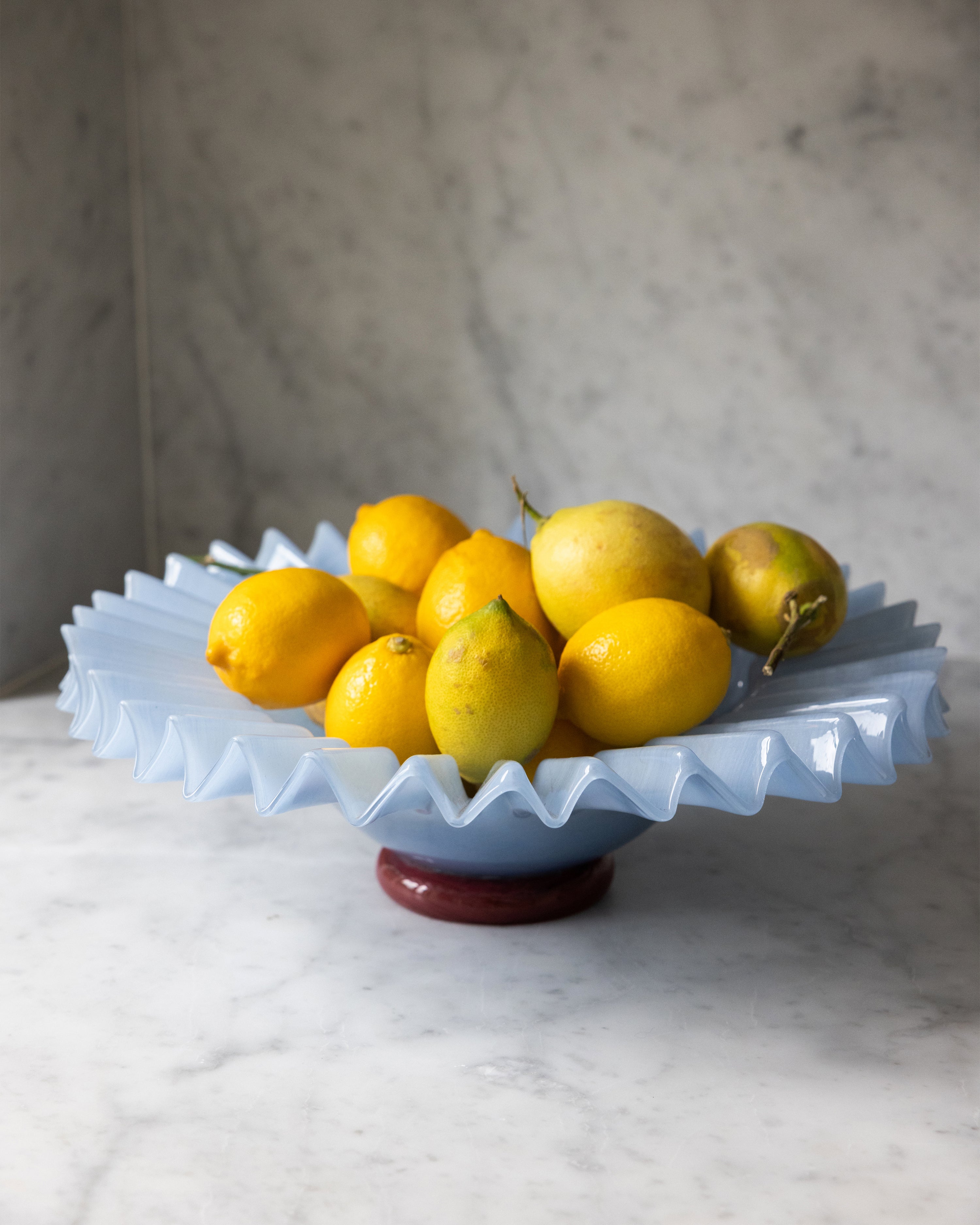 Bowl Lori L Light Blue/Bordeaux