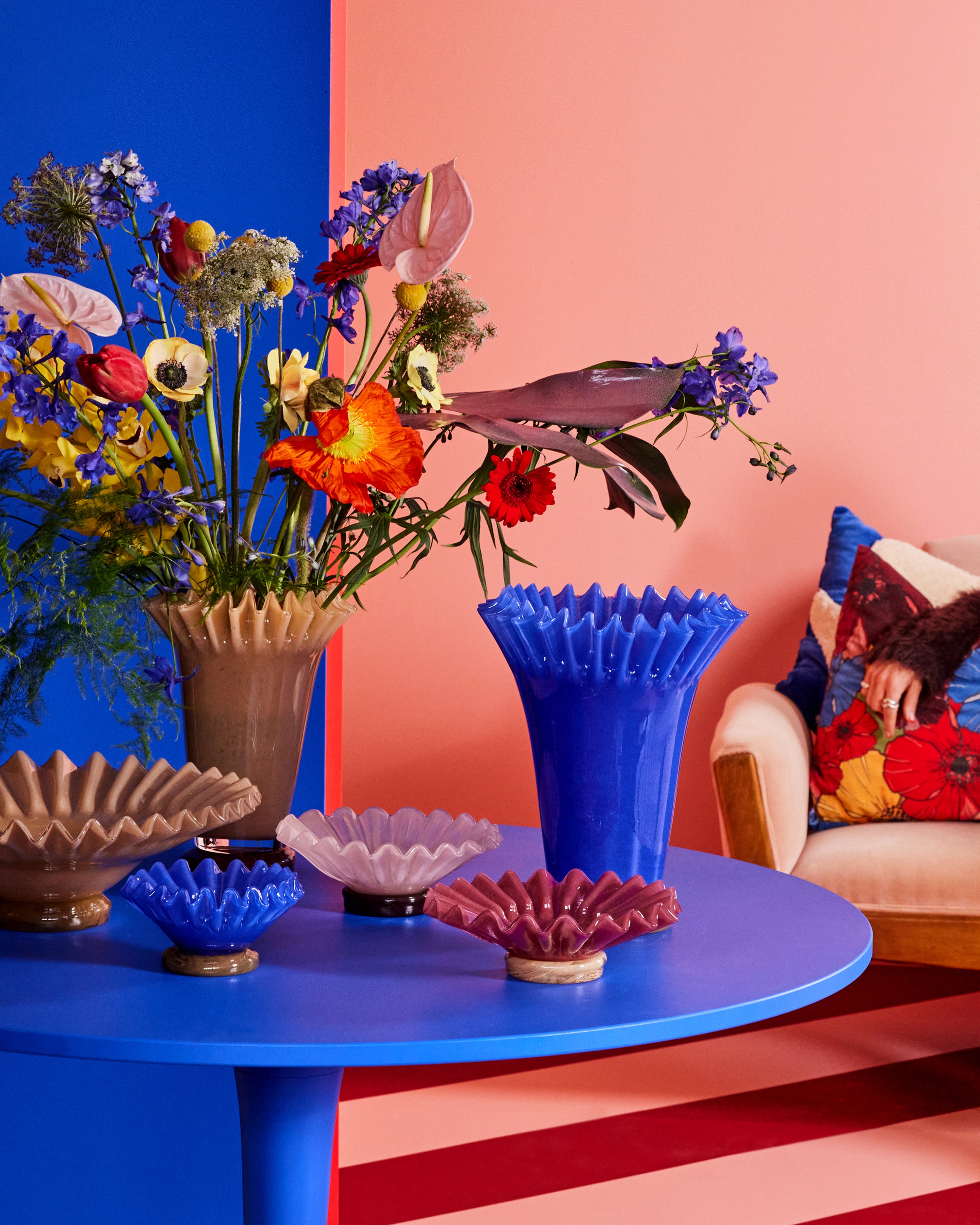 Bowl Lori M Bordeaux/Beige