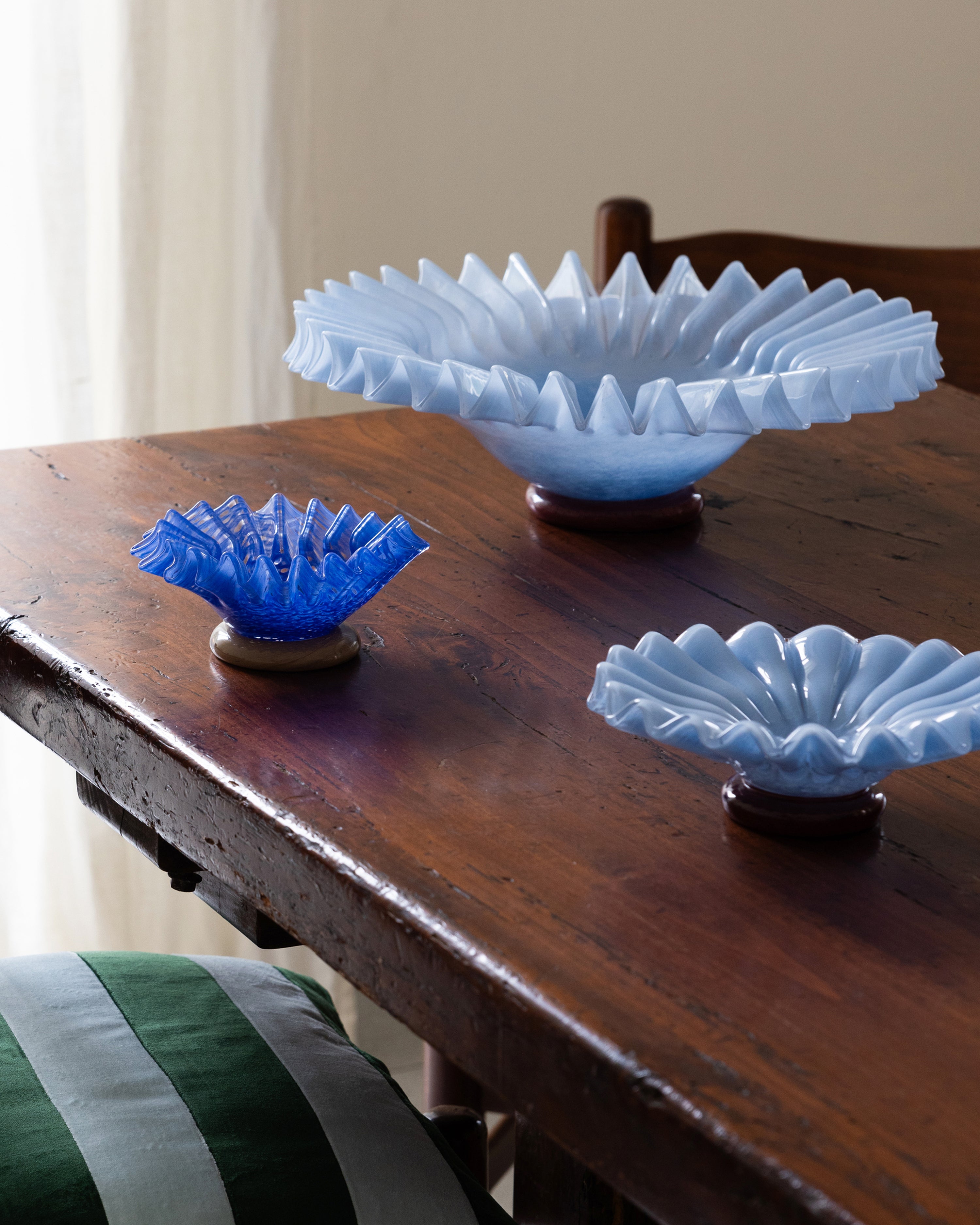 Bowl Lori M Light Blue/Bordeaux