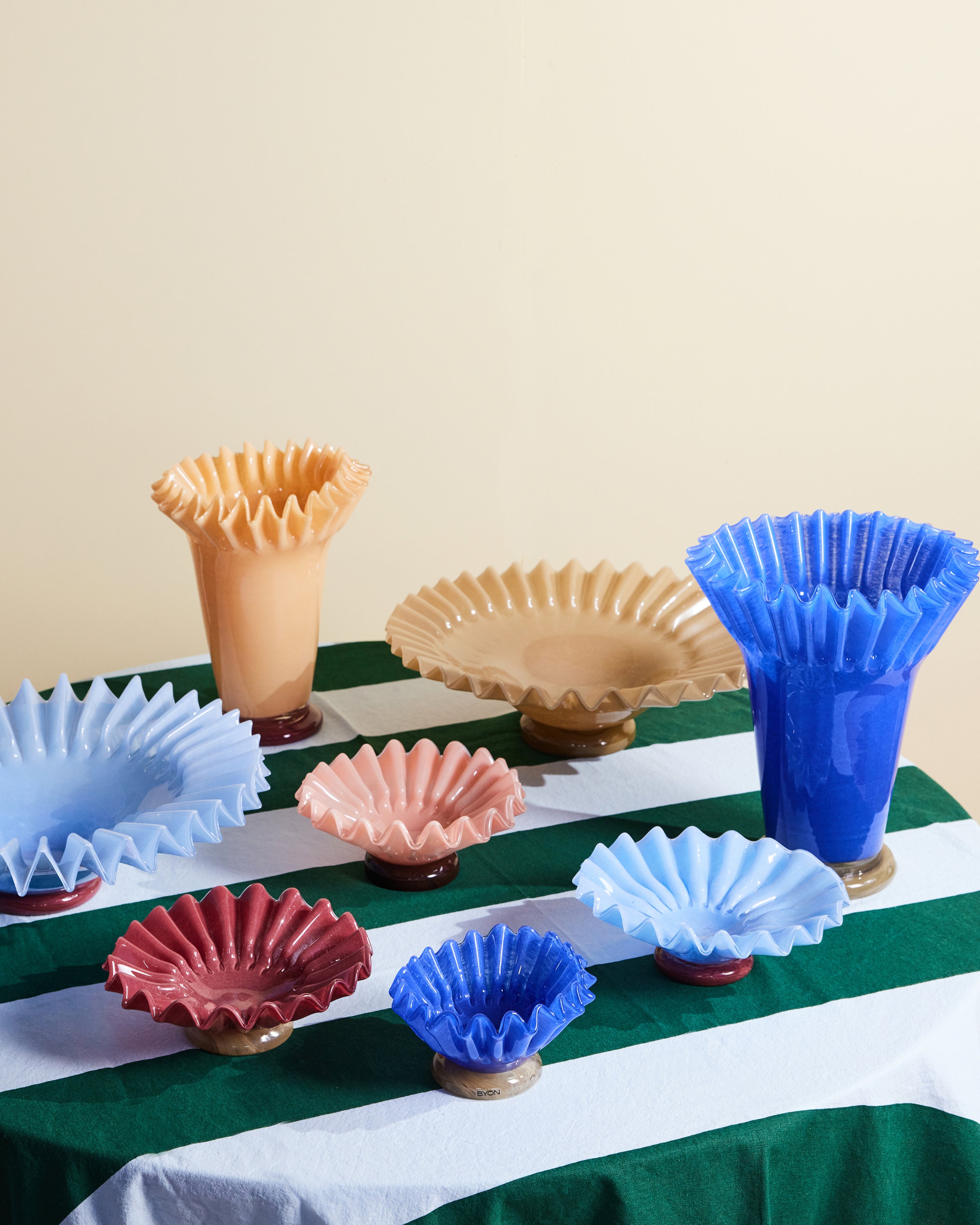 Bowl Lori M Light Blue/Bordeaux