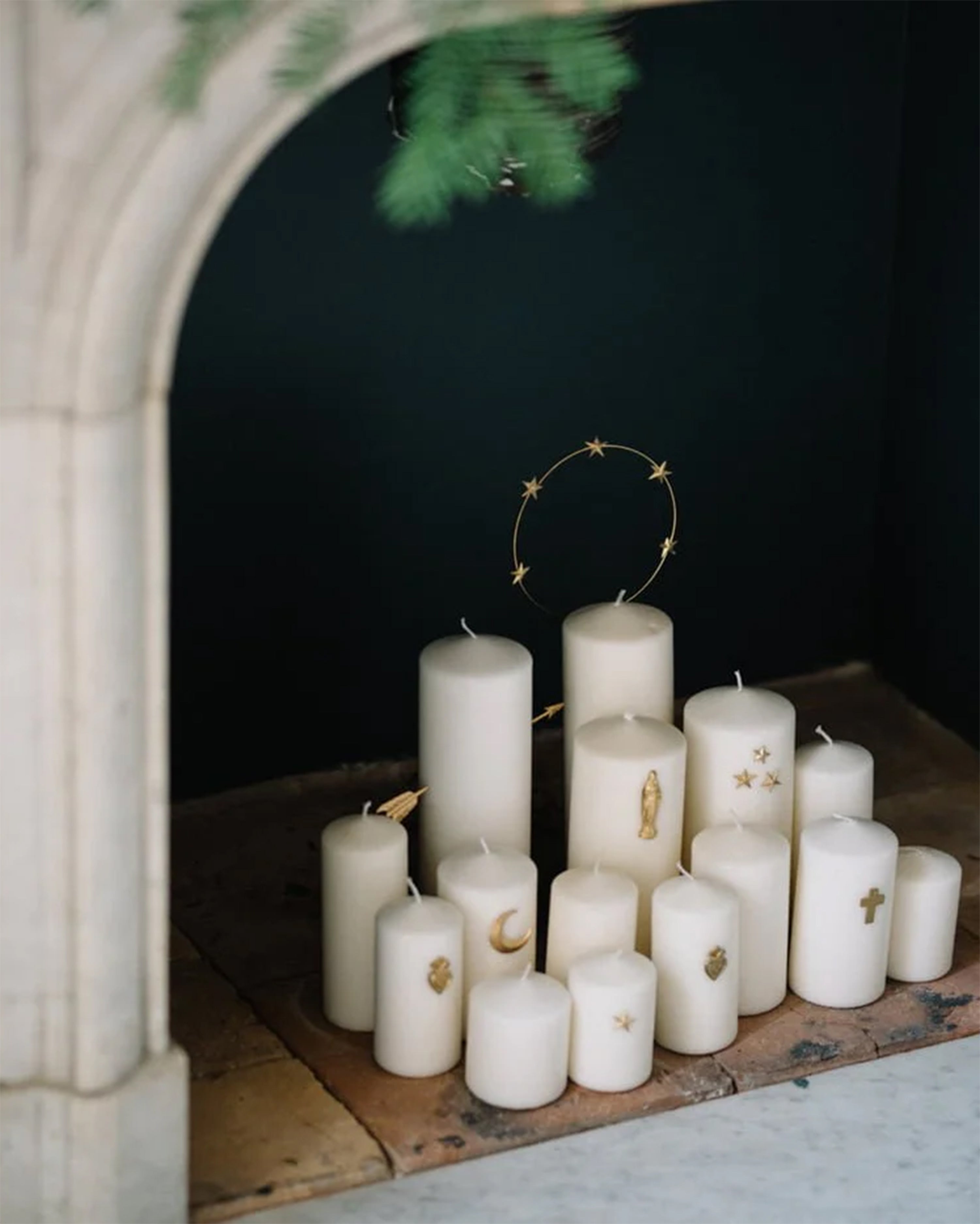 Candle Jewel Moon & Stars