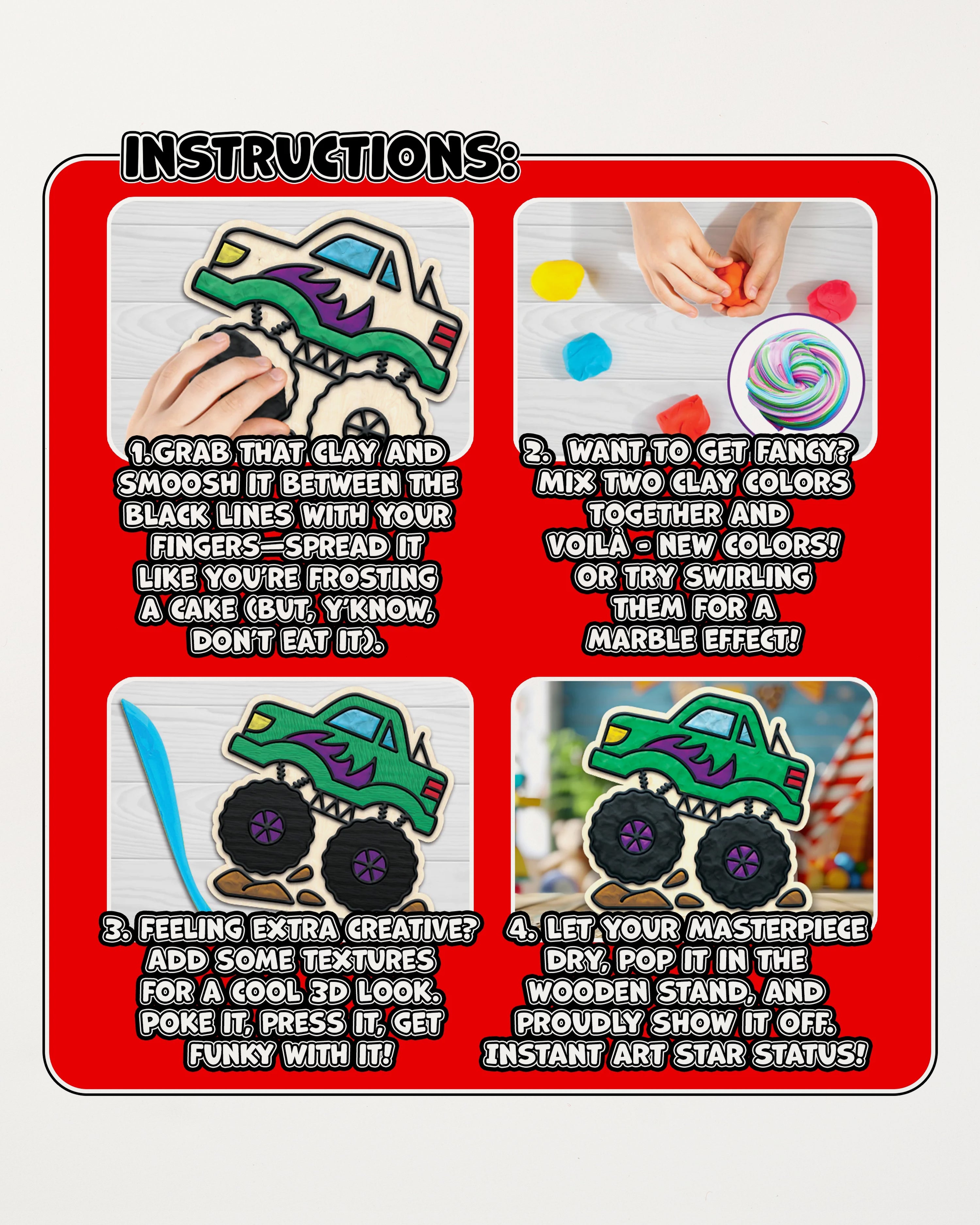 Cars Clay Colouring Kit