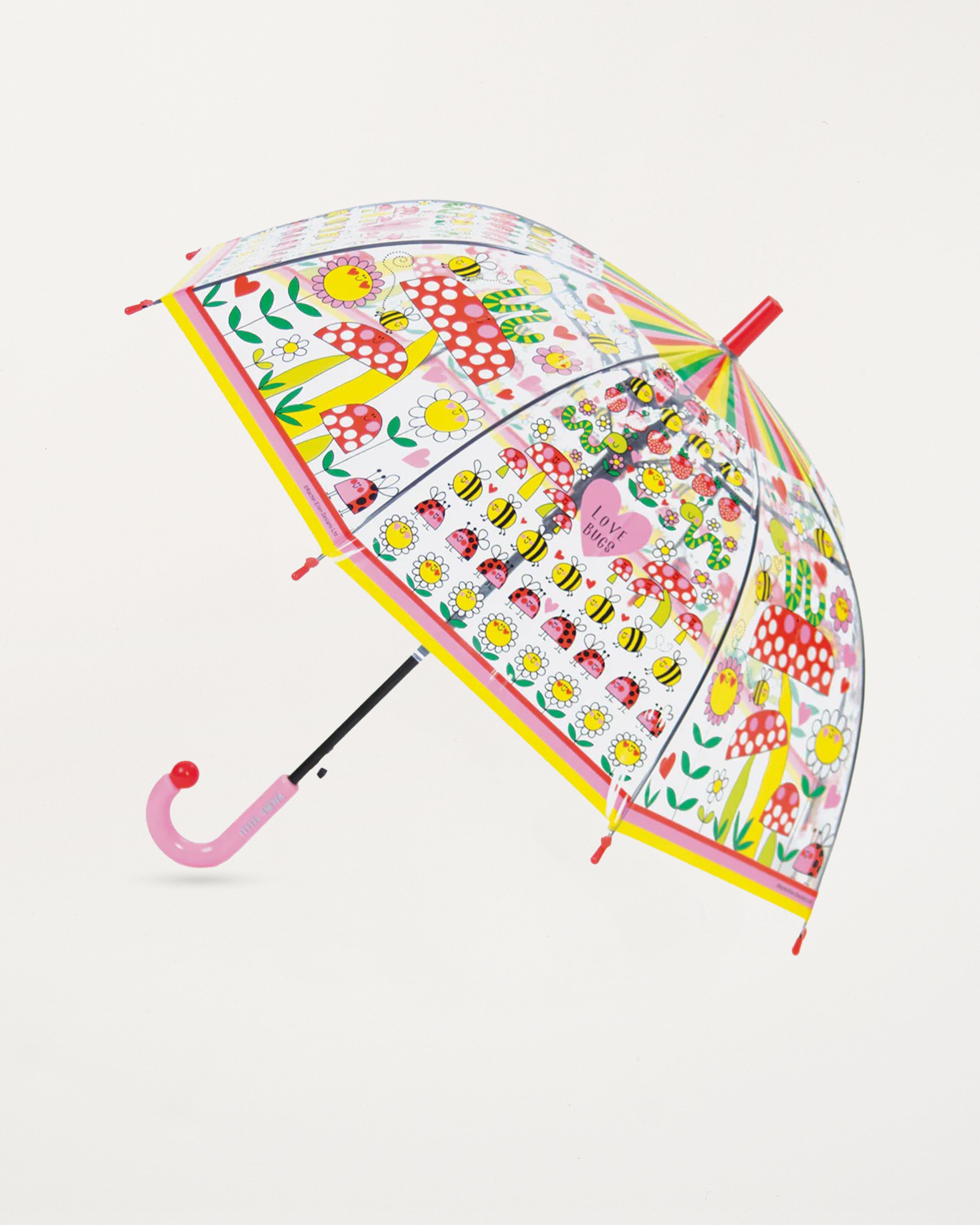 Children's Umbrella Bee Happy Bees & Flower Design