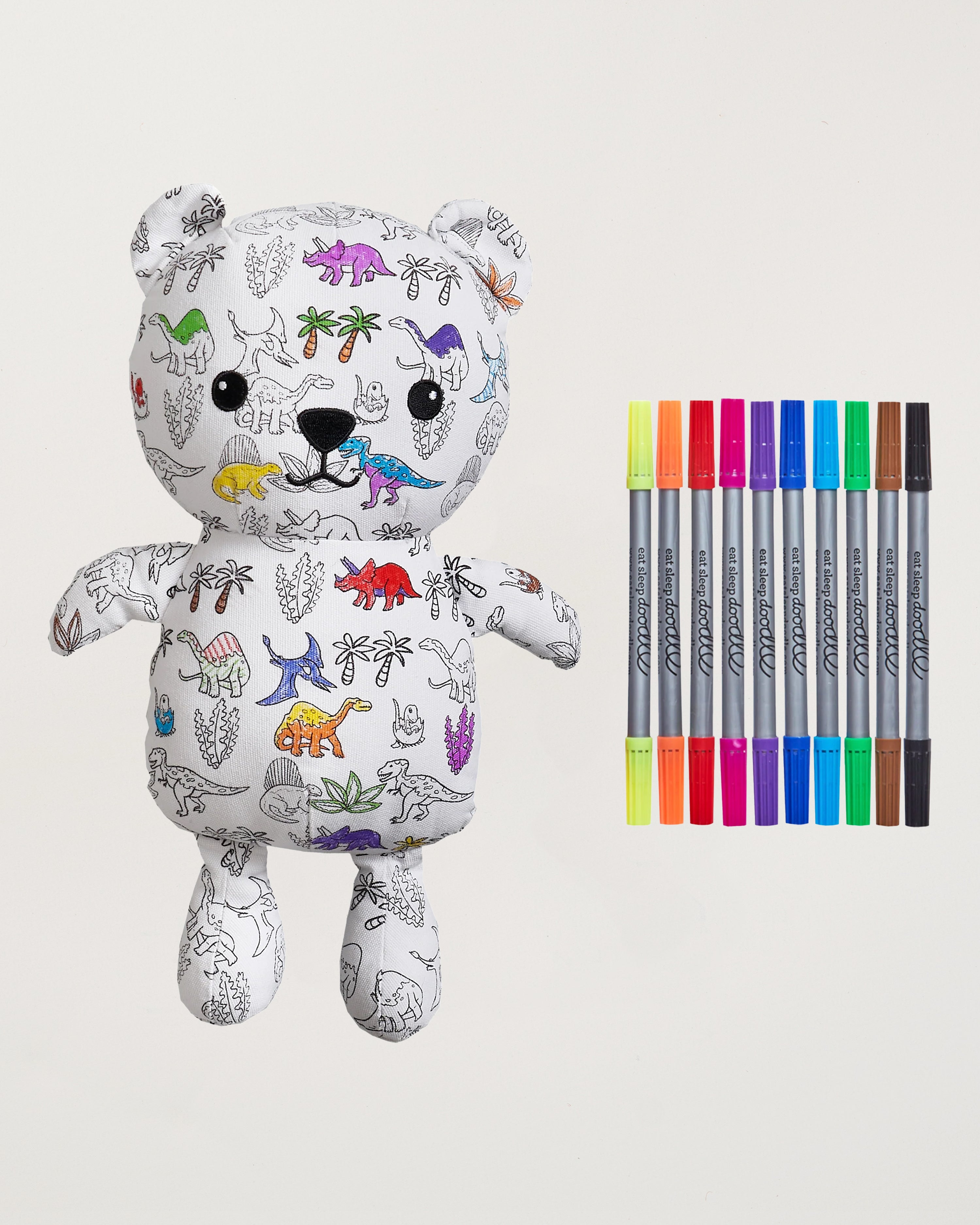Colour-in Dinosaur Artie Bear
