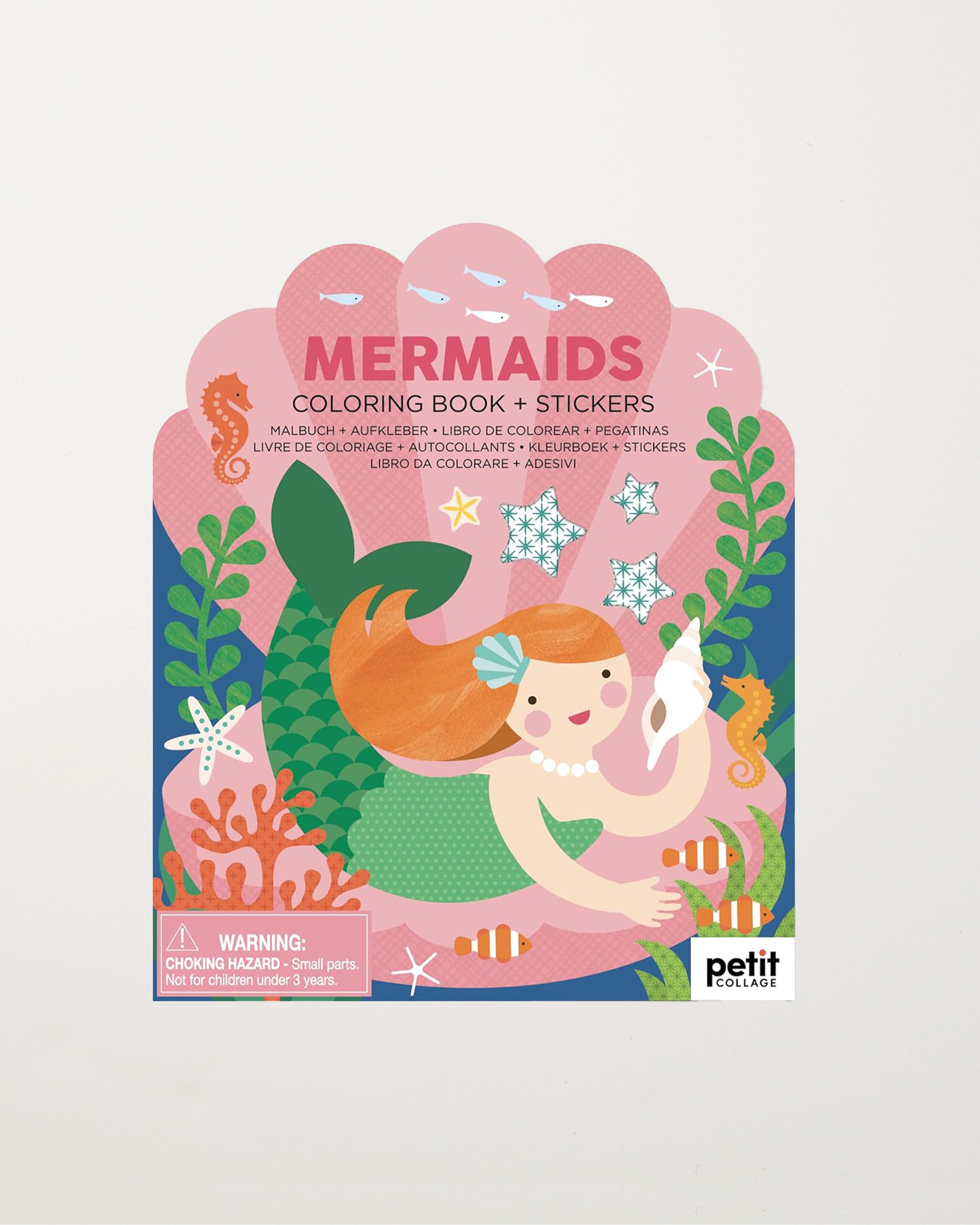 Colouring Book with Stickers Mermaids
