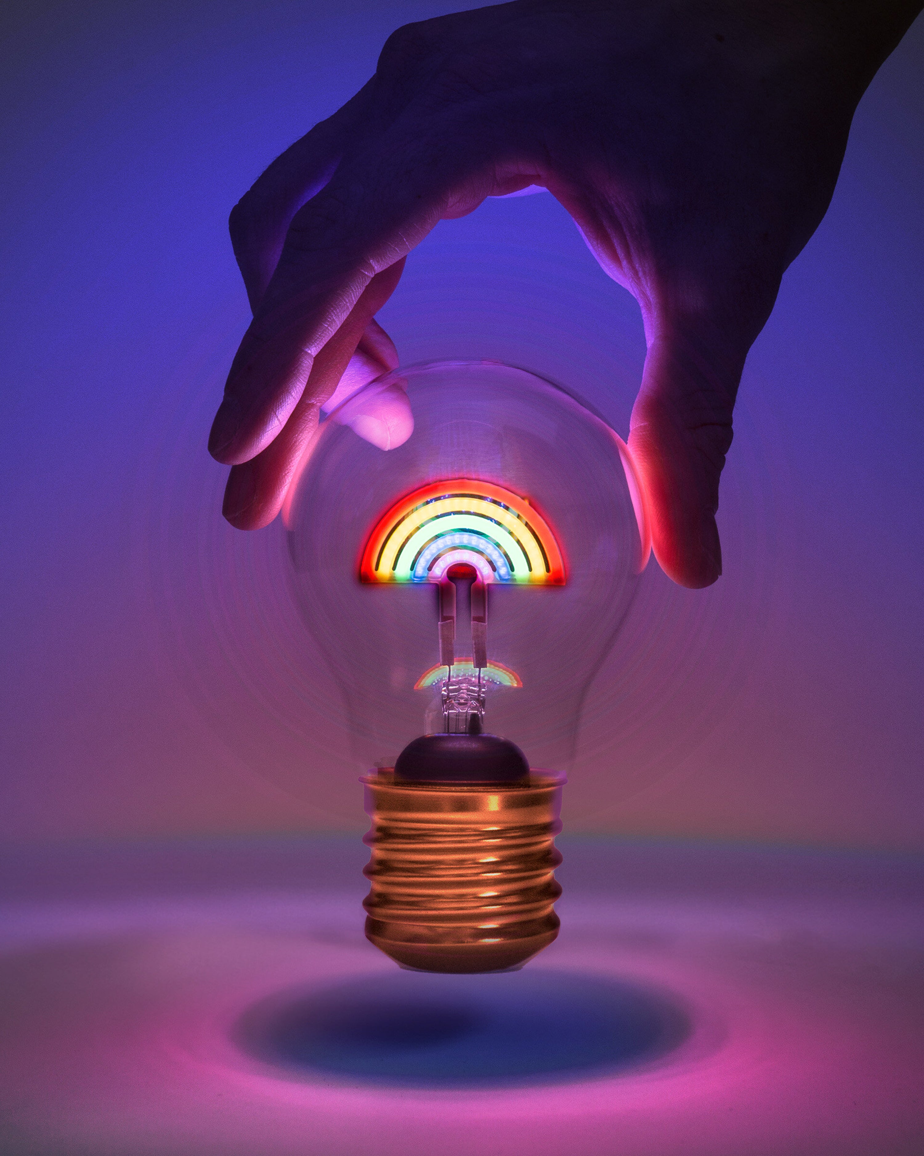 Cordless Rainbow Lightbulb