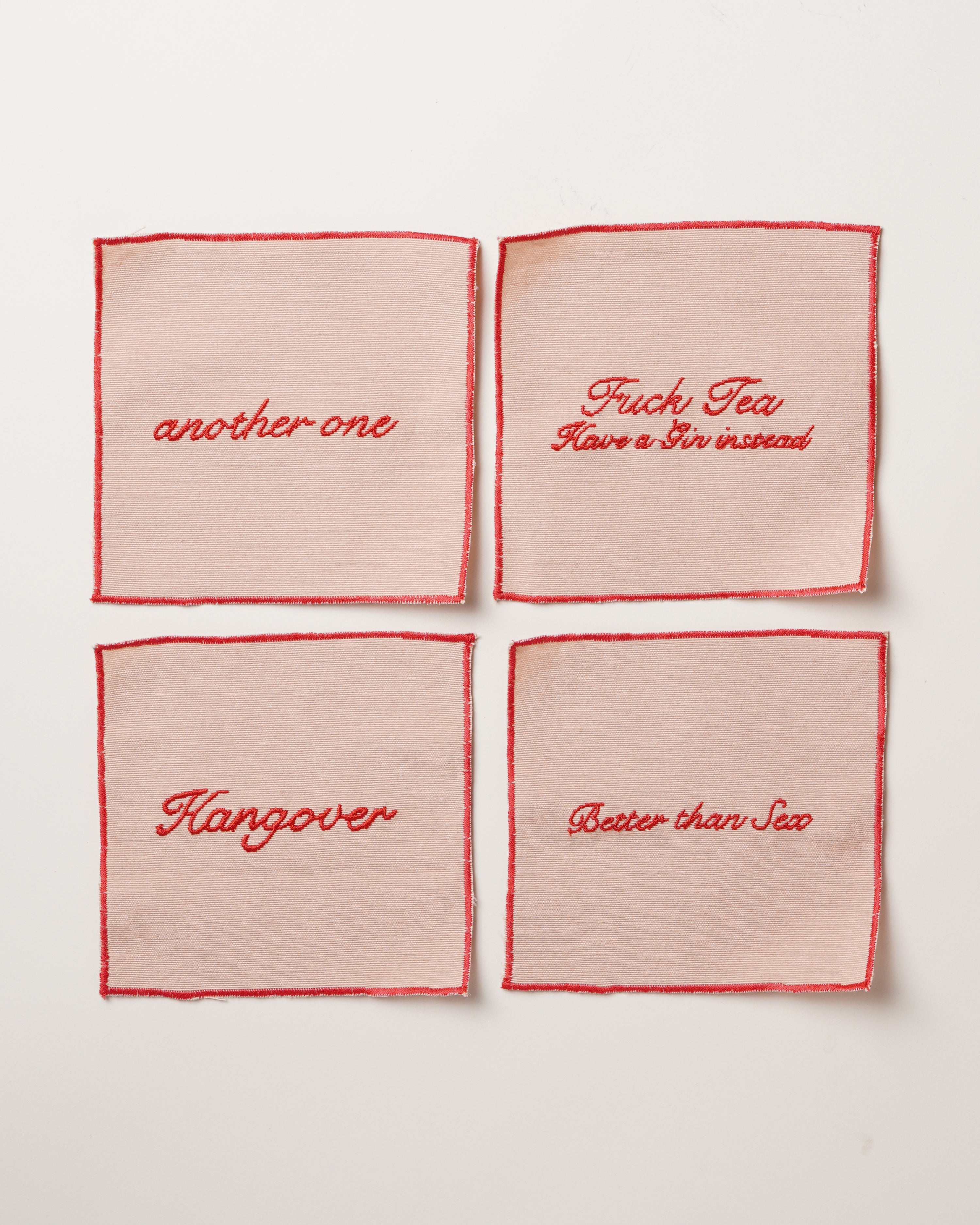 Cream Set of 4 Cocktail Napkins