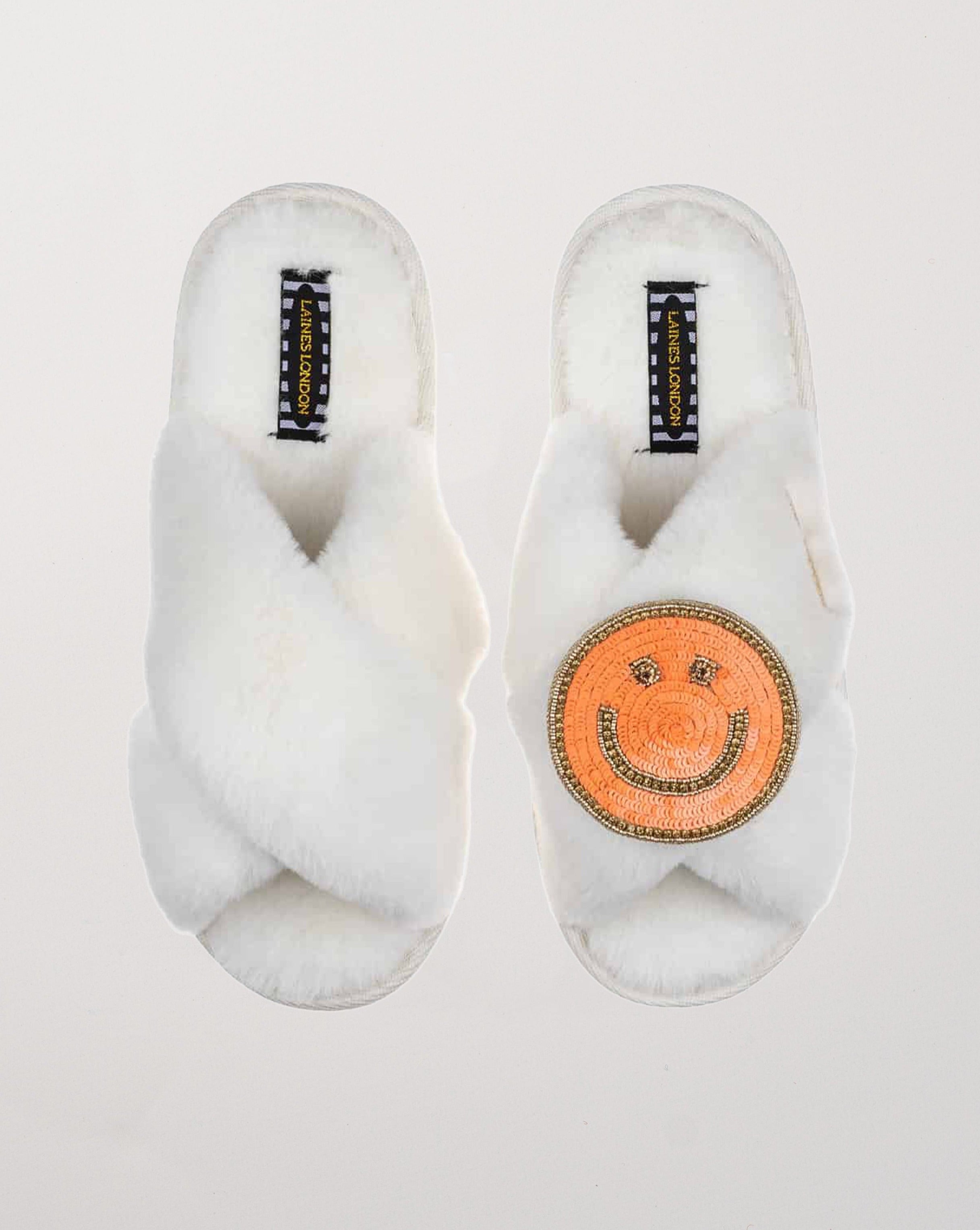 Cream/Orange Smiley M