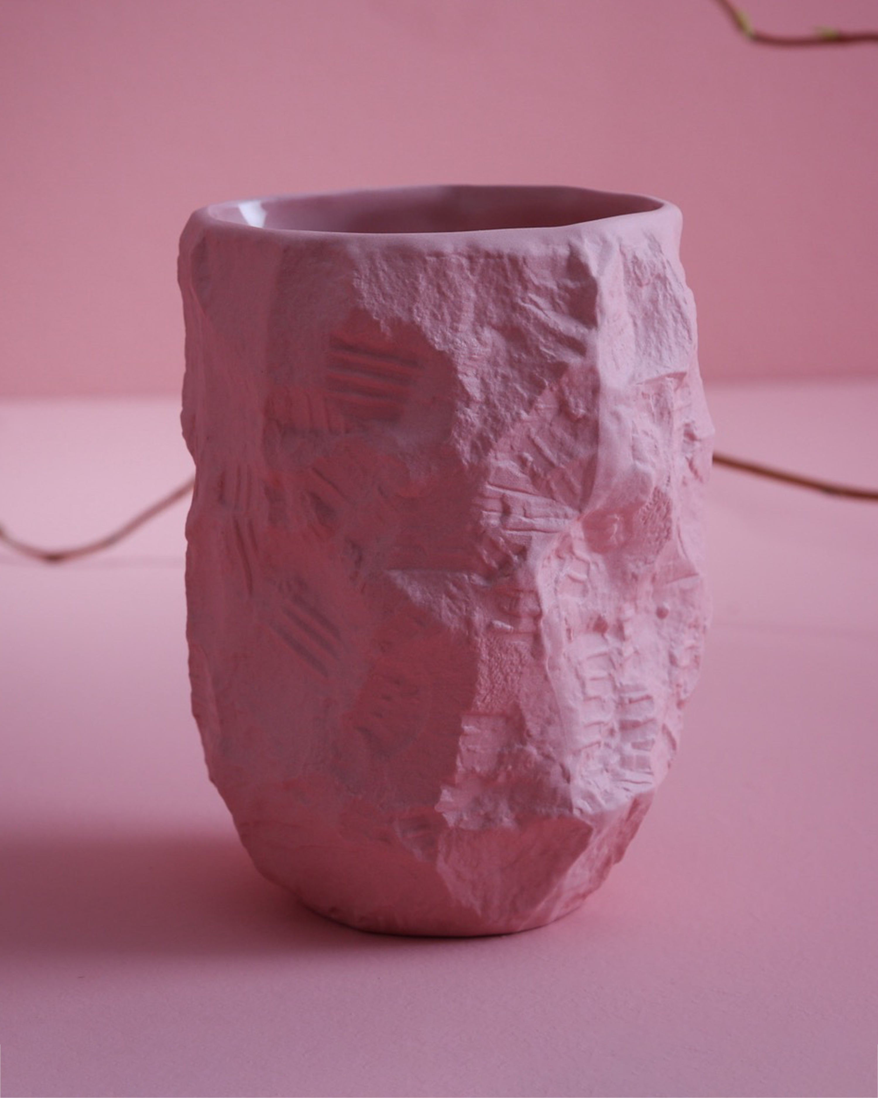 Crockery Pink Tall vase