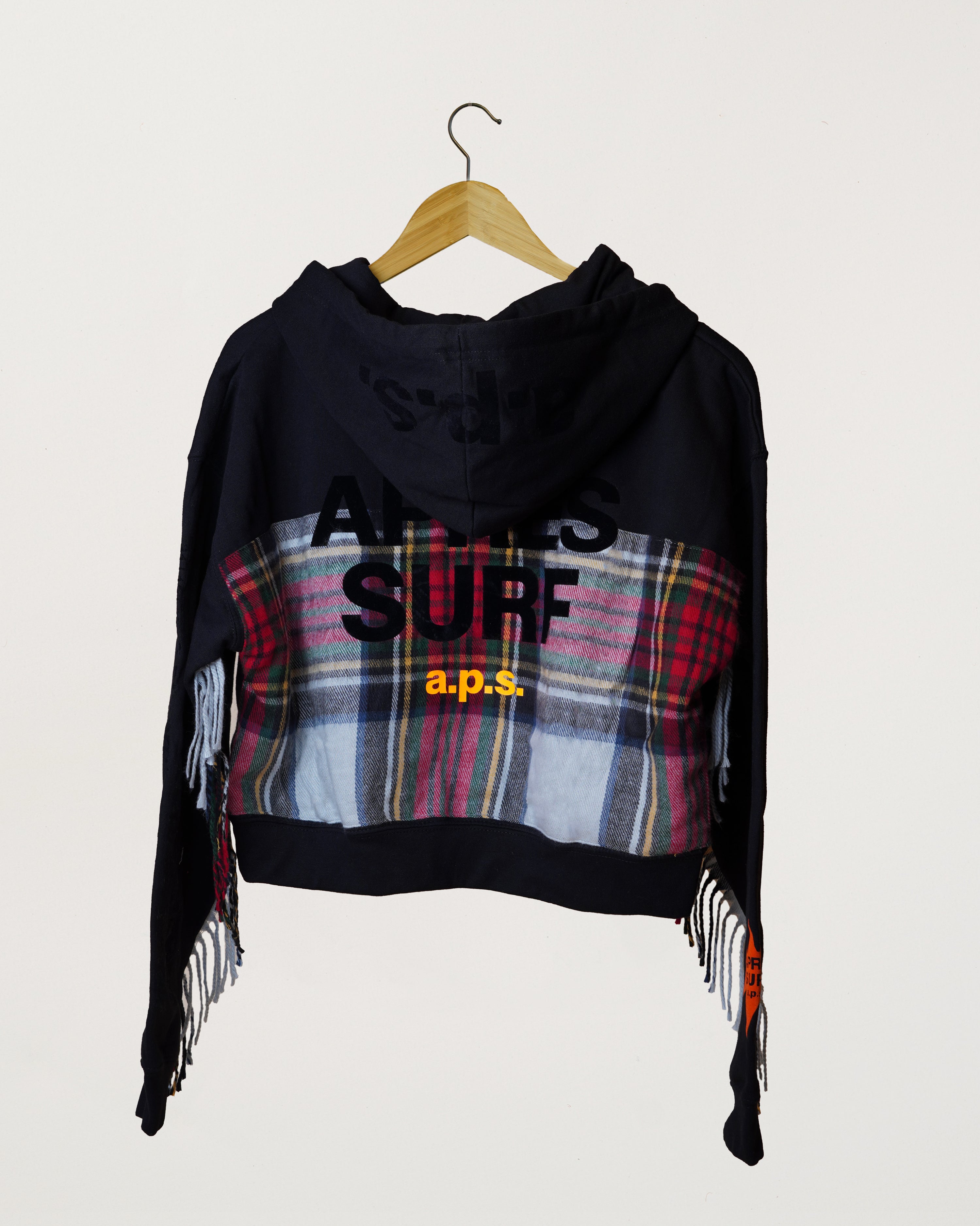 Cropped Hoodie Zip Fr. Ferre Black