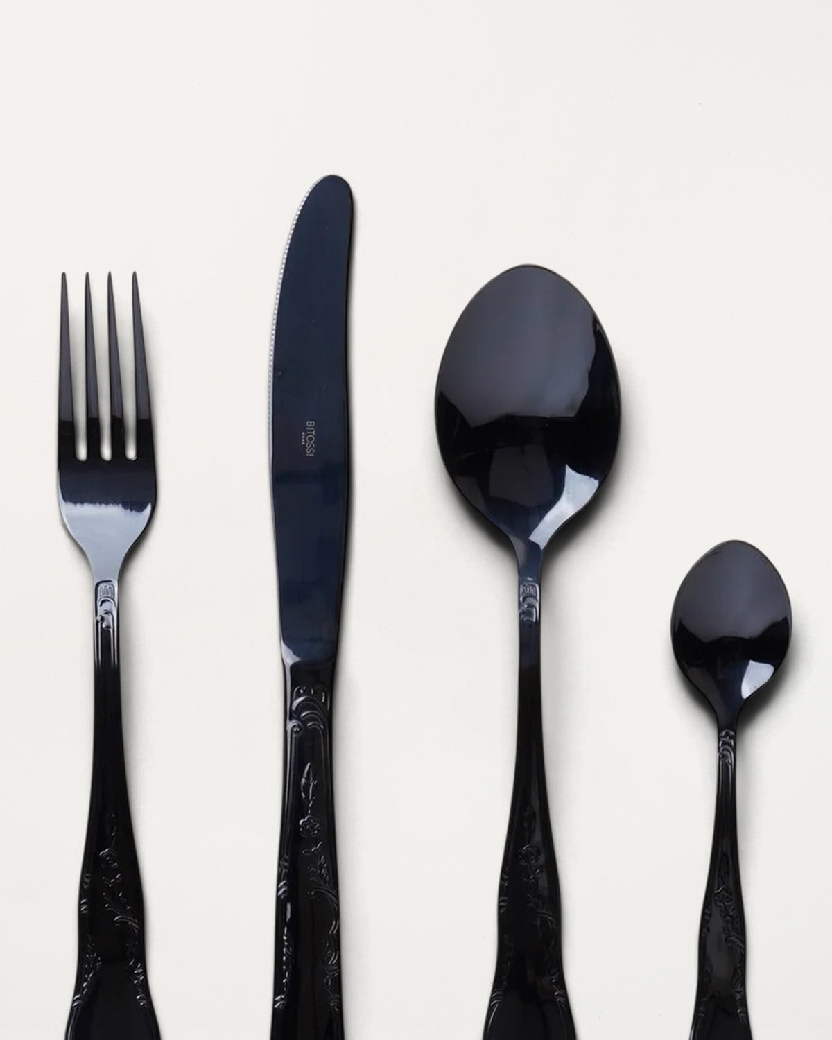 Cutlery Set 24 Pieces Black