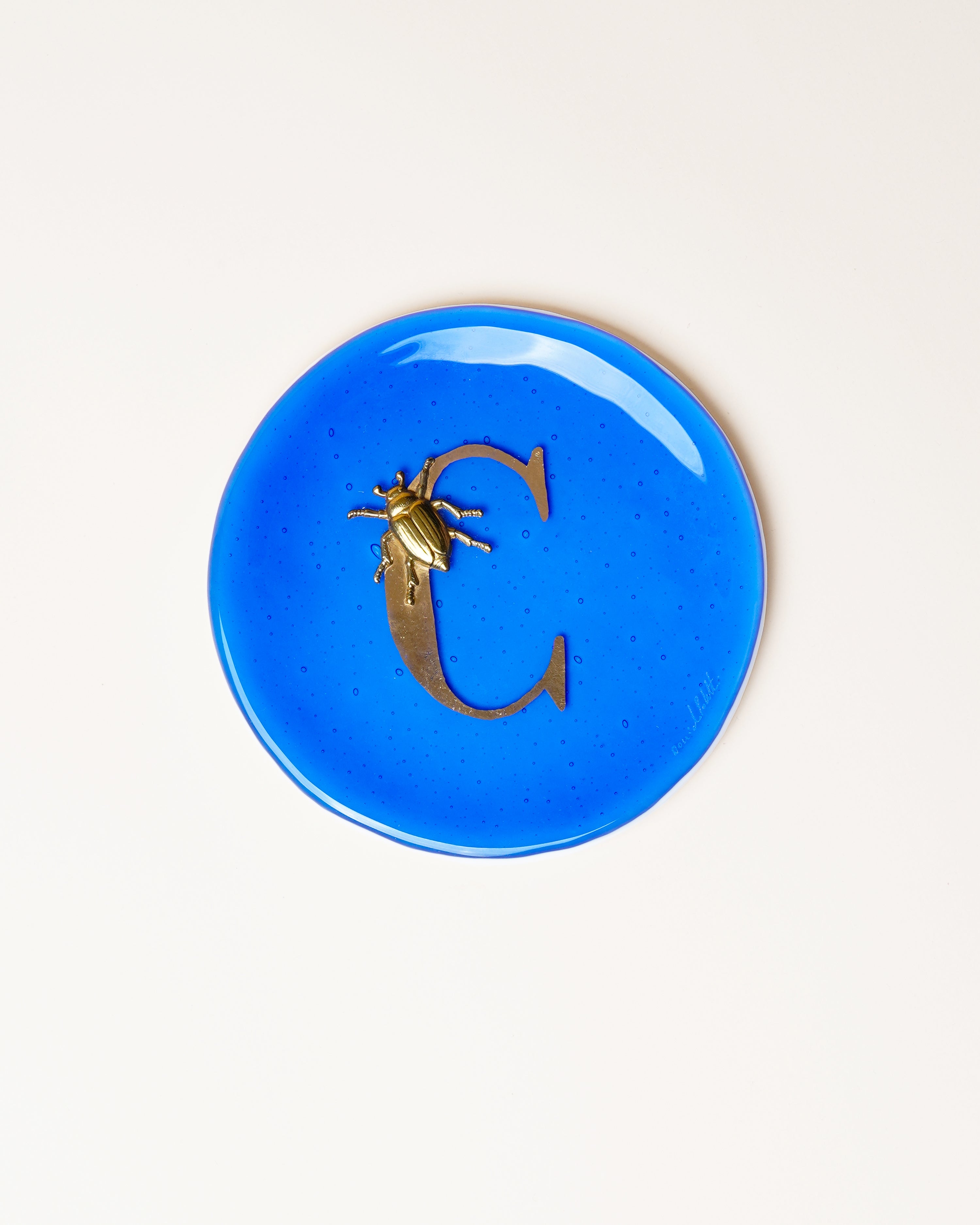 Dark Lavender 'C' Plate/Beetle D14cm