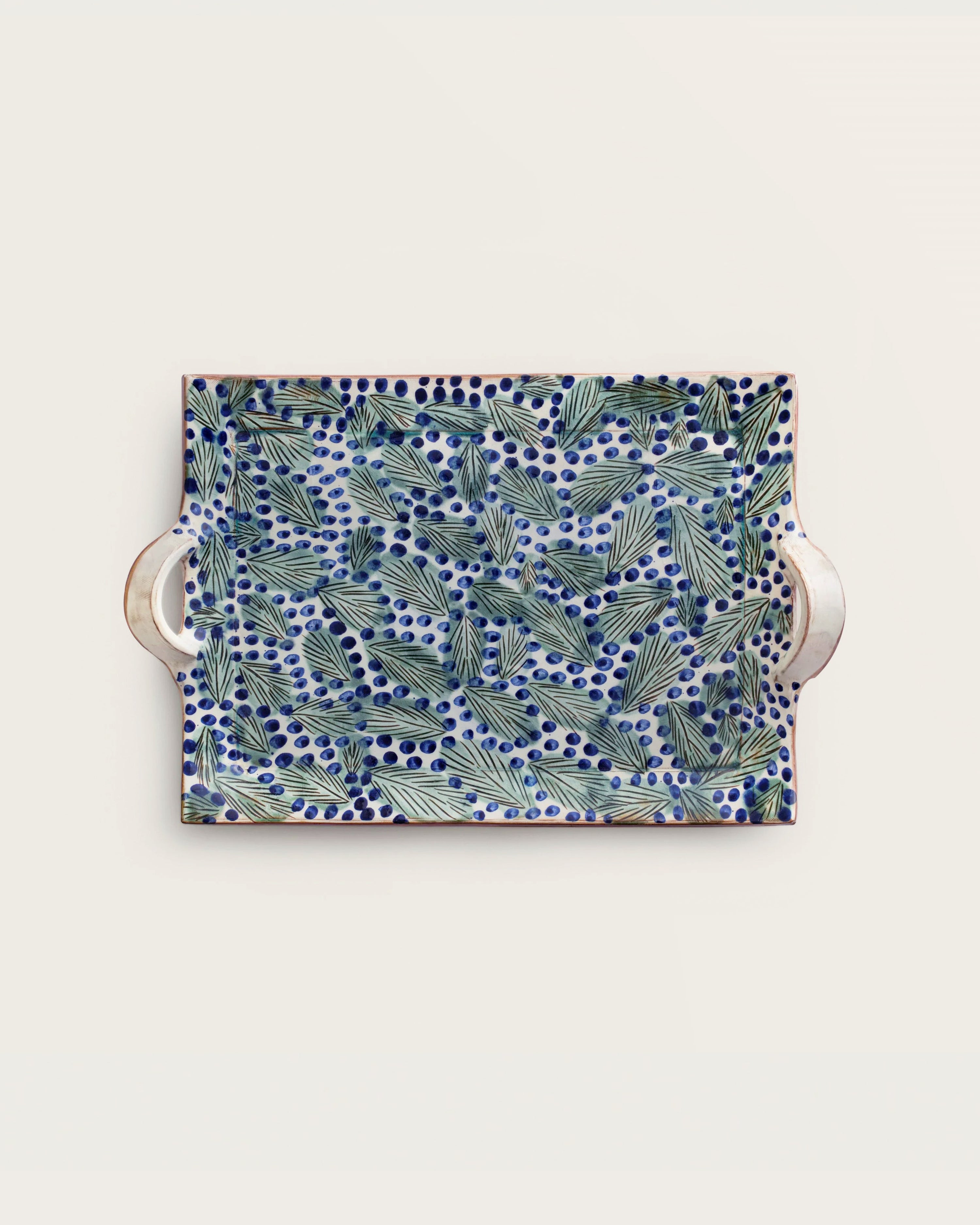 Dotty Leaves Tray