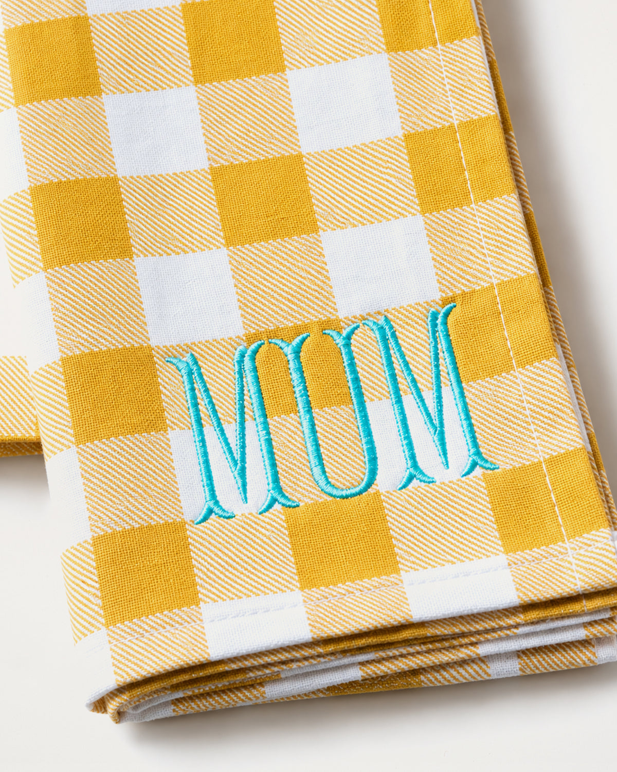 Embroidered Napkin Mum