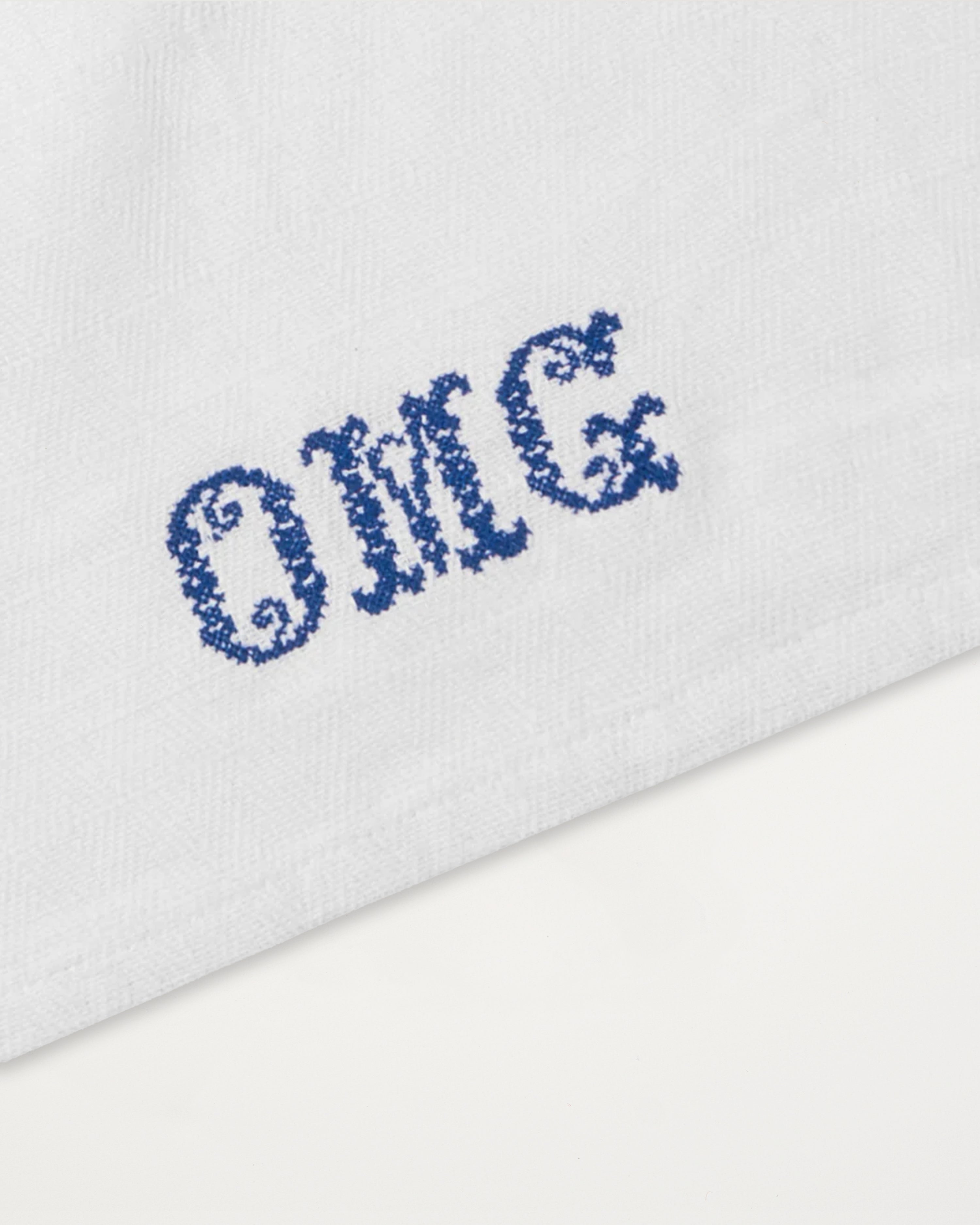 Embroidered Tea Towel OMG