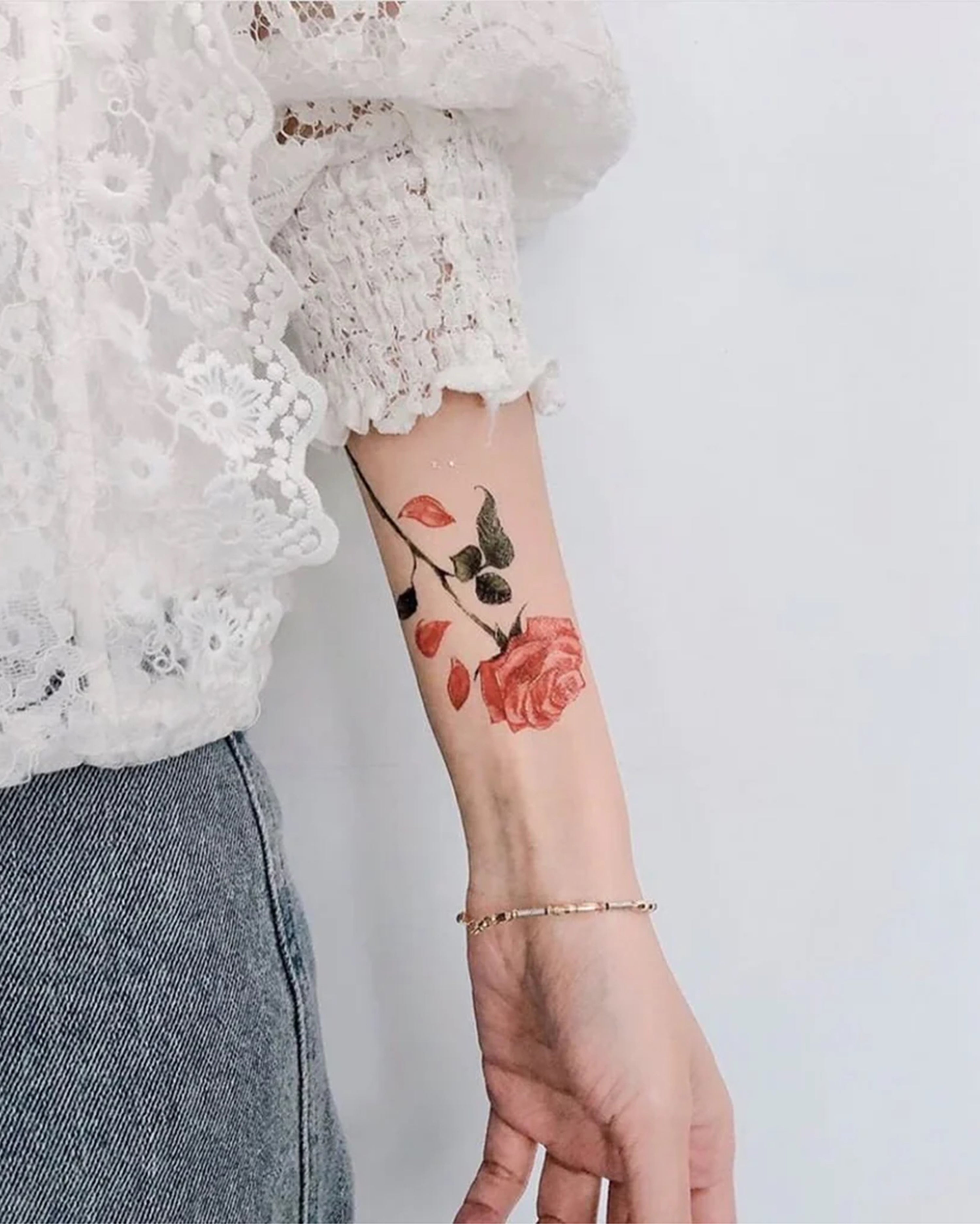 English Rose Temporary Tattoos