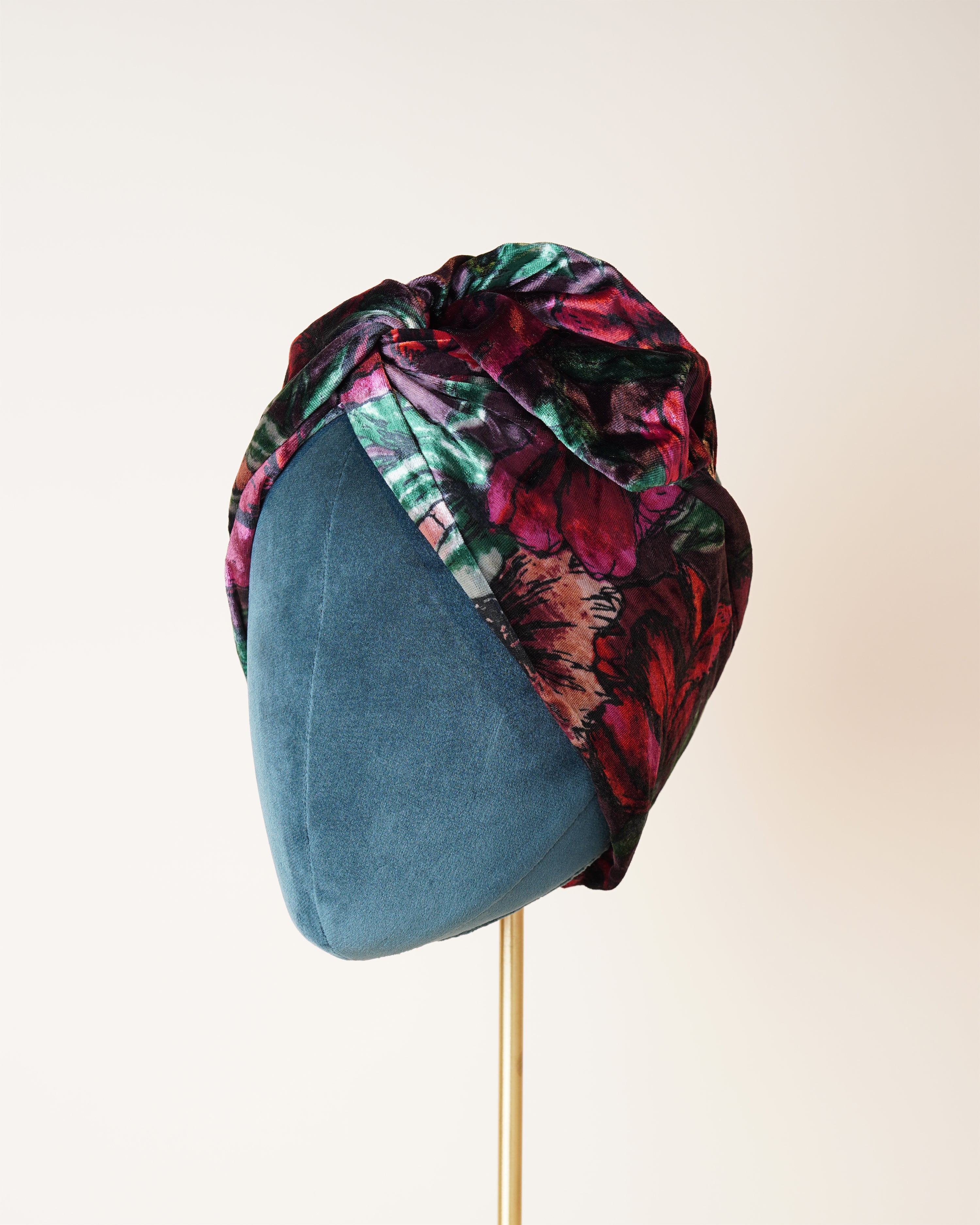 Floral Velvet Turban/M